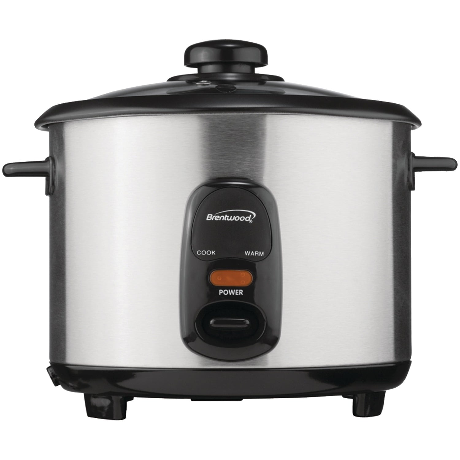 Brentwood New 5-Cup Uncooked/10-Cup Cooked Rice Cooker, Stainless Steel