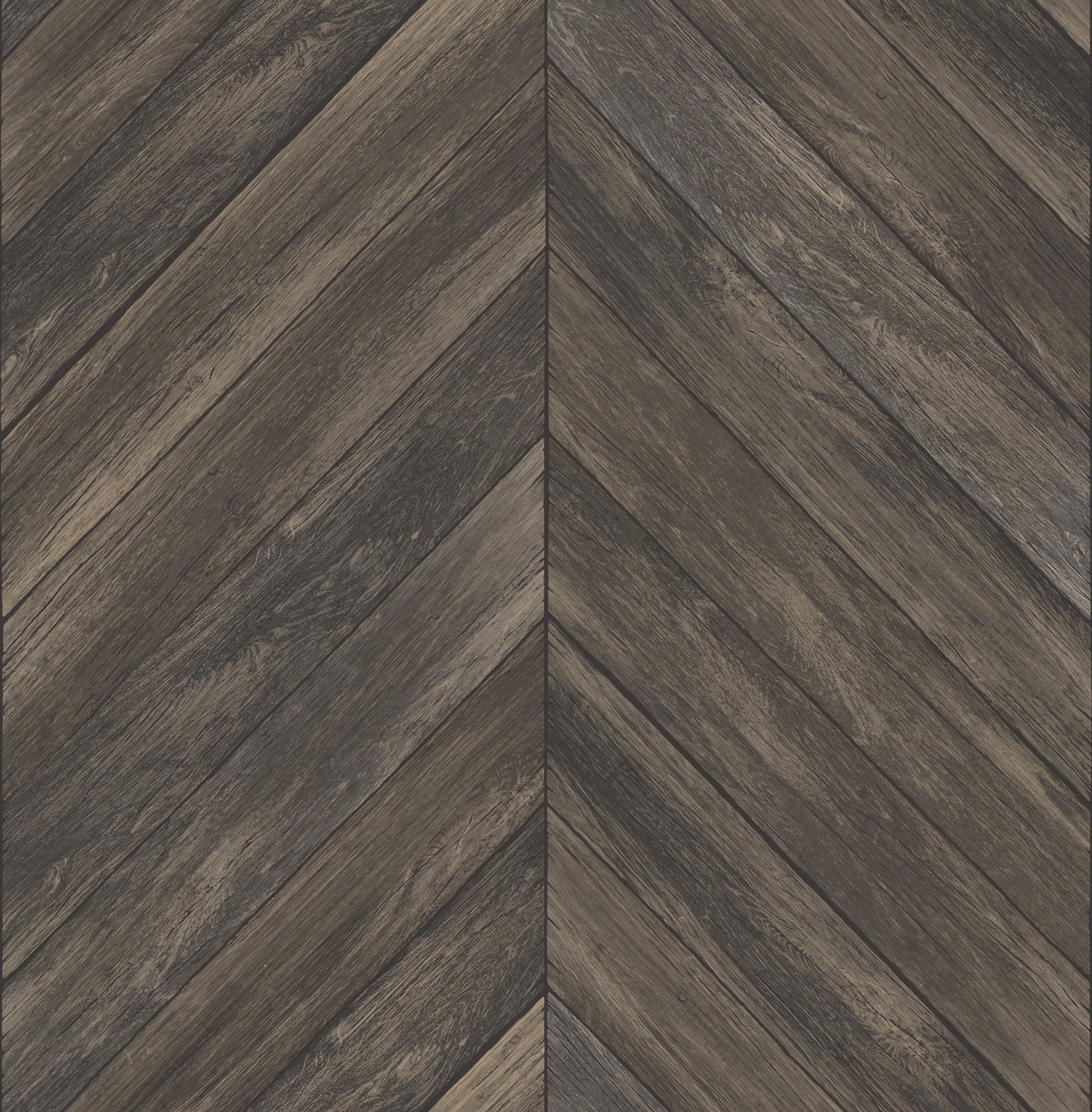 Brewster Parisian Dark Brown Chevron Wood Unpasted Non Woven Wallpaper, 20.5-in by 33-ft, 56.4 sq. ft.