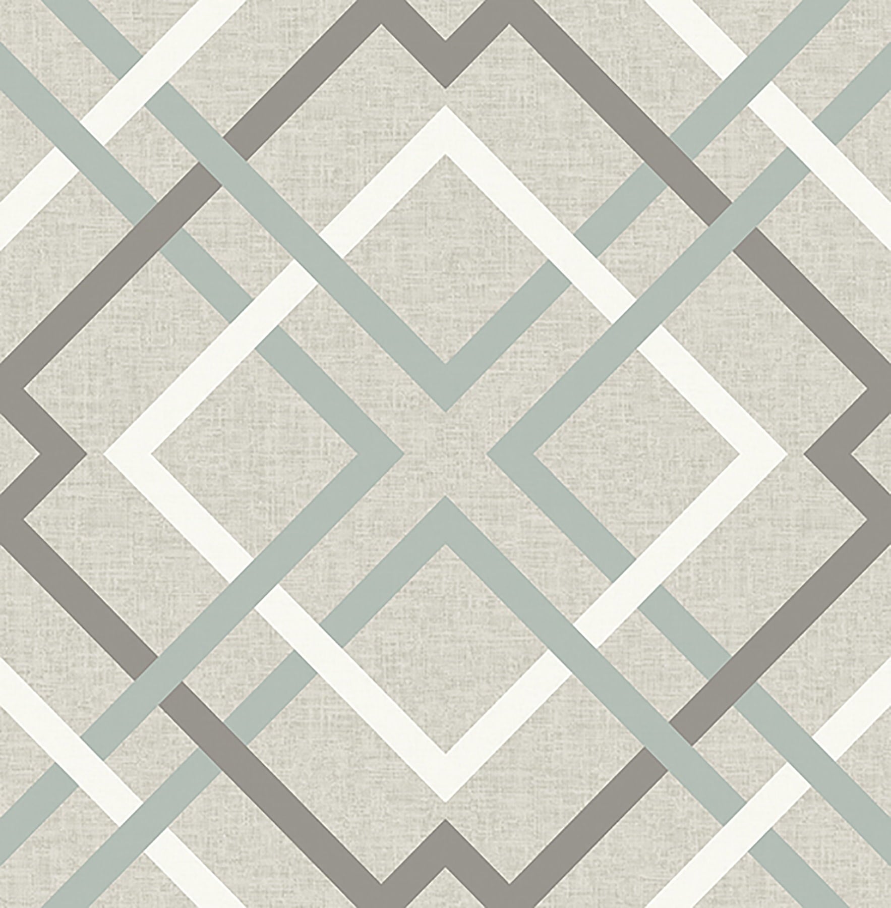 Brewster Saltire Taupe Geometric Unpasted Nonwoven Wallpaper, 20.5-in by 33-ft, 56.4 sq. ft.