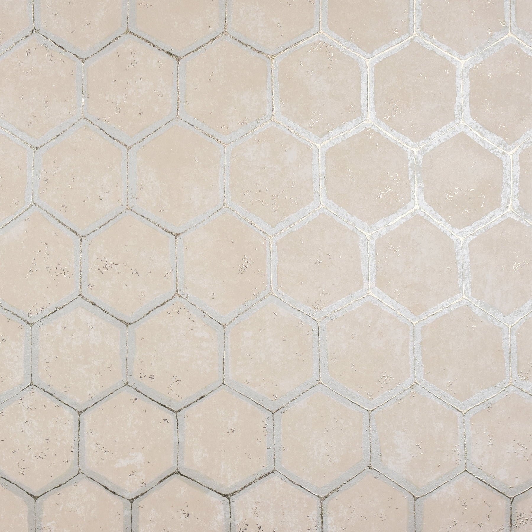 Brewster Starling Copper Honeycomb Wallpaper