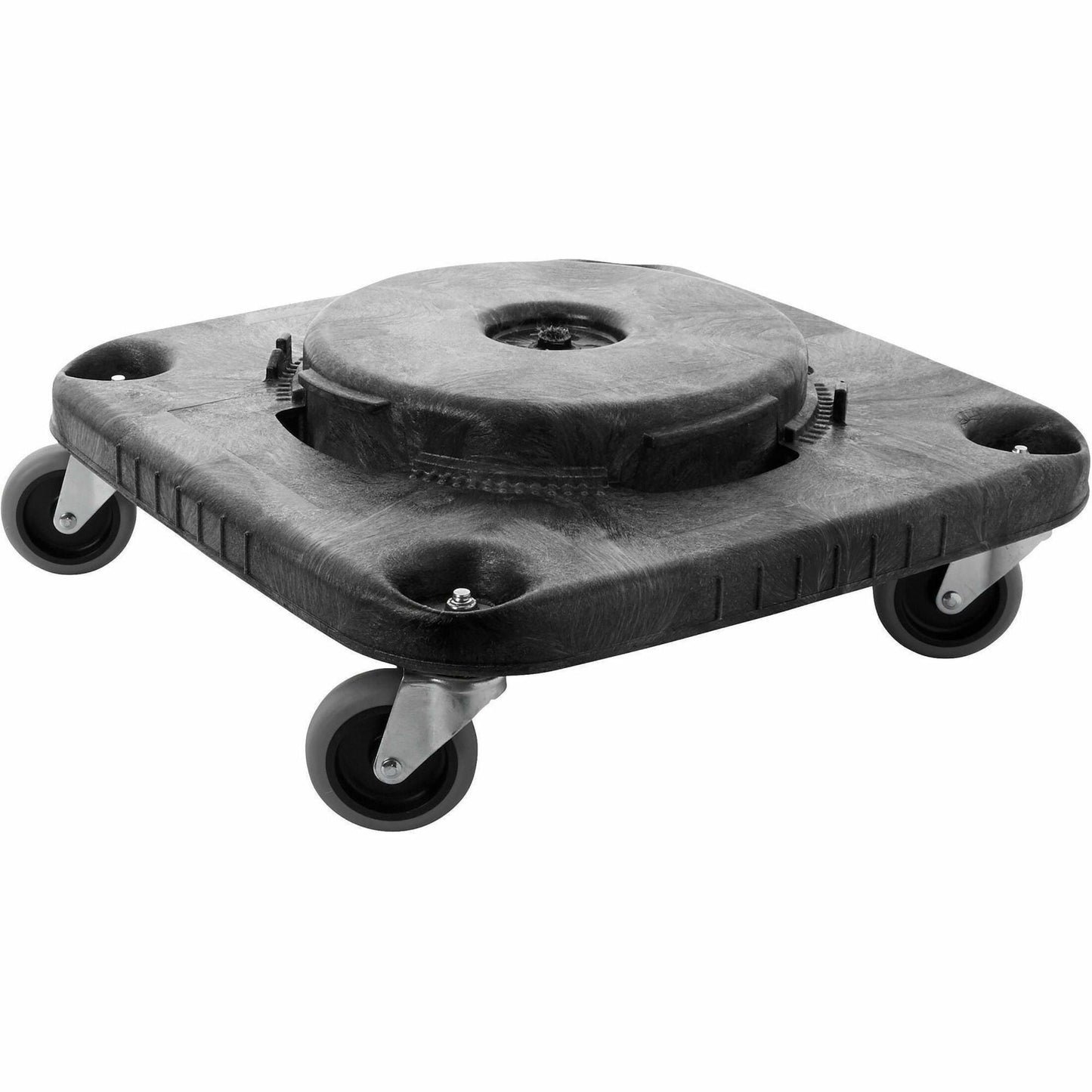 Rubbermaid Commercial, Brute Square Container Dolly, 2 / Carton, Black