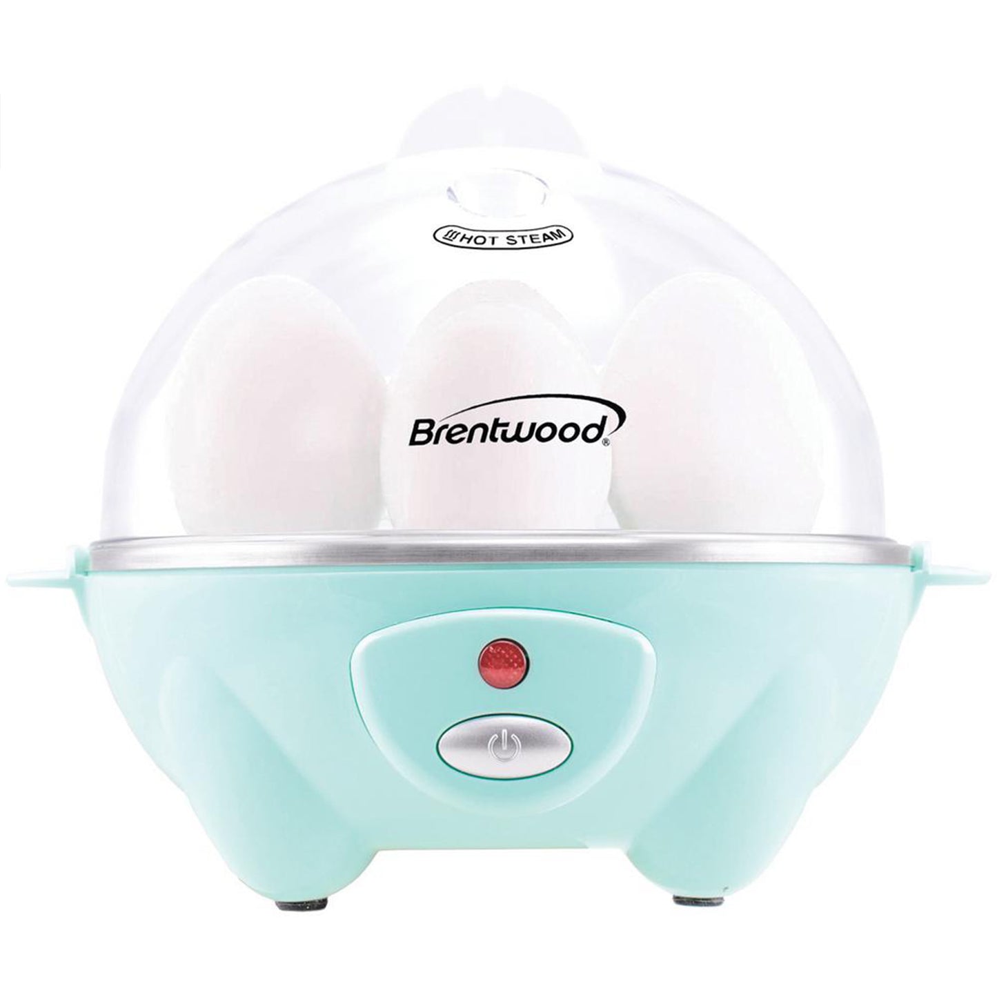 Brentwood TS-1045BL Electric 7 Egg Cooker with Auto Shut Off, Blue