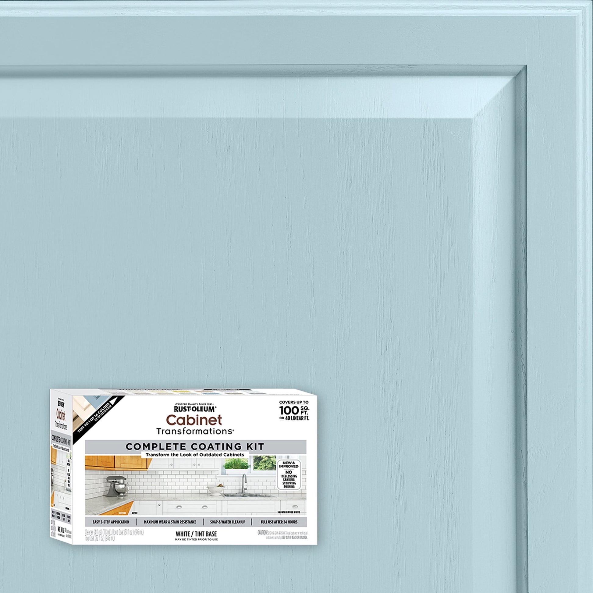 Bubble Bath, Rust-Oleum Cabinet Transformations Satin Coating Kit-37467812T, Quart