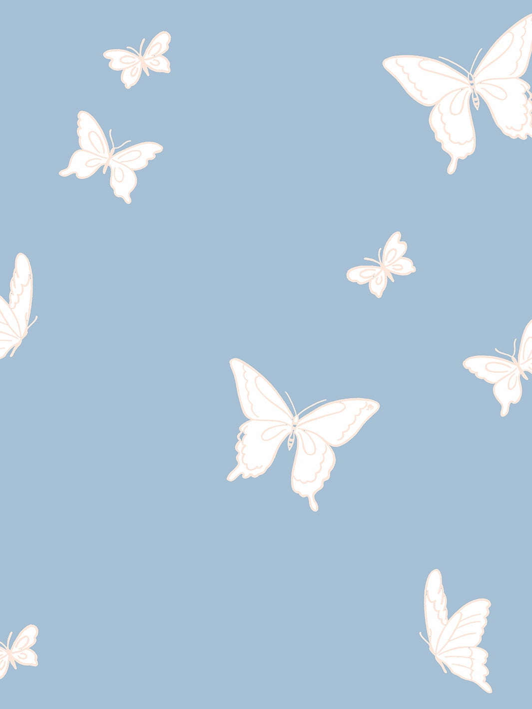 Papel Pintado de Vinilo Removible Butterfly de Barbie - Periwinkle