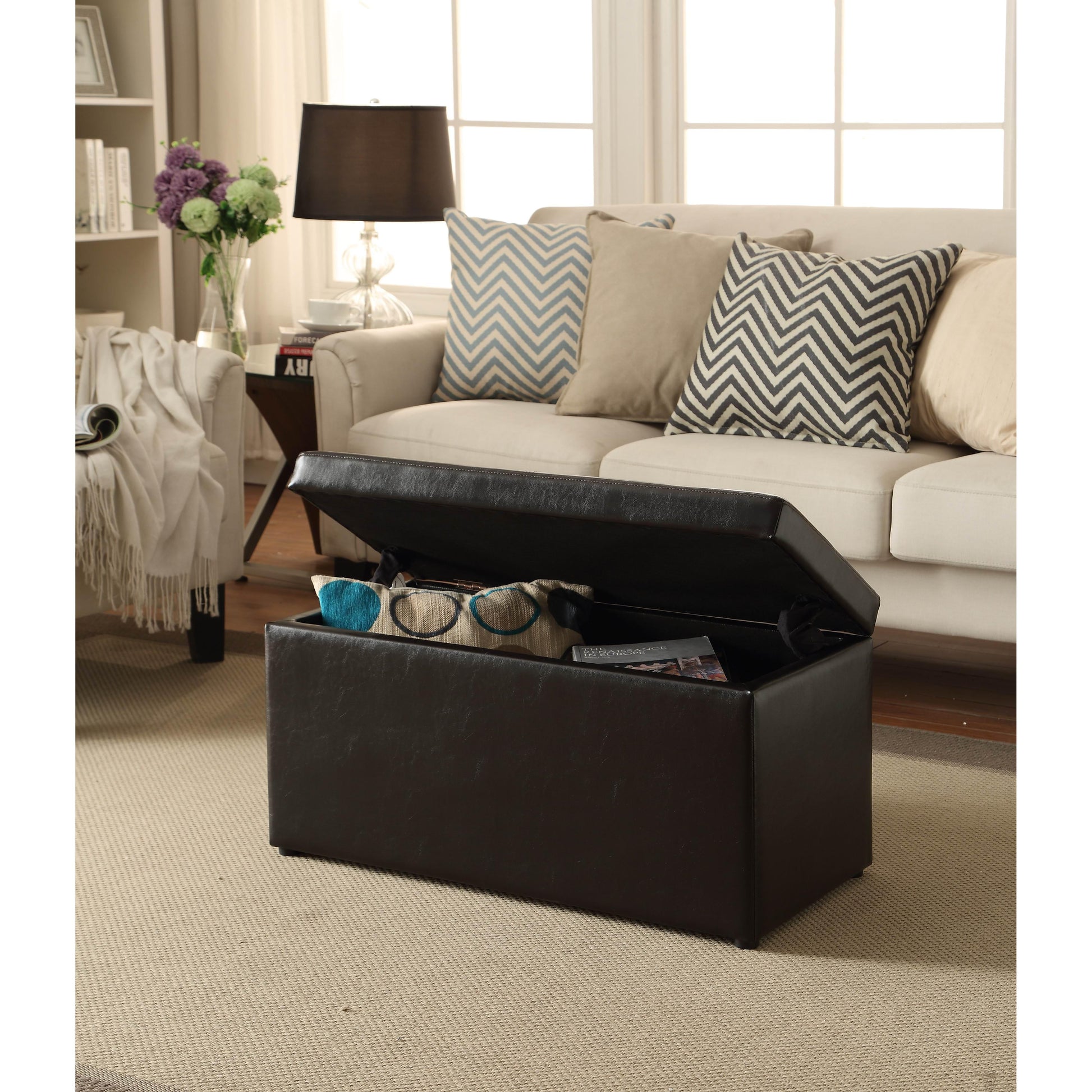 Buy 1, Get 1 50%! Better Homes &amp; Gardens 30-Inch Hinged Storage Ottoman