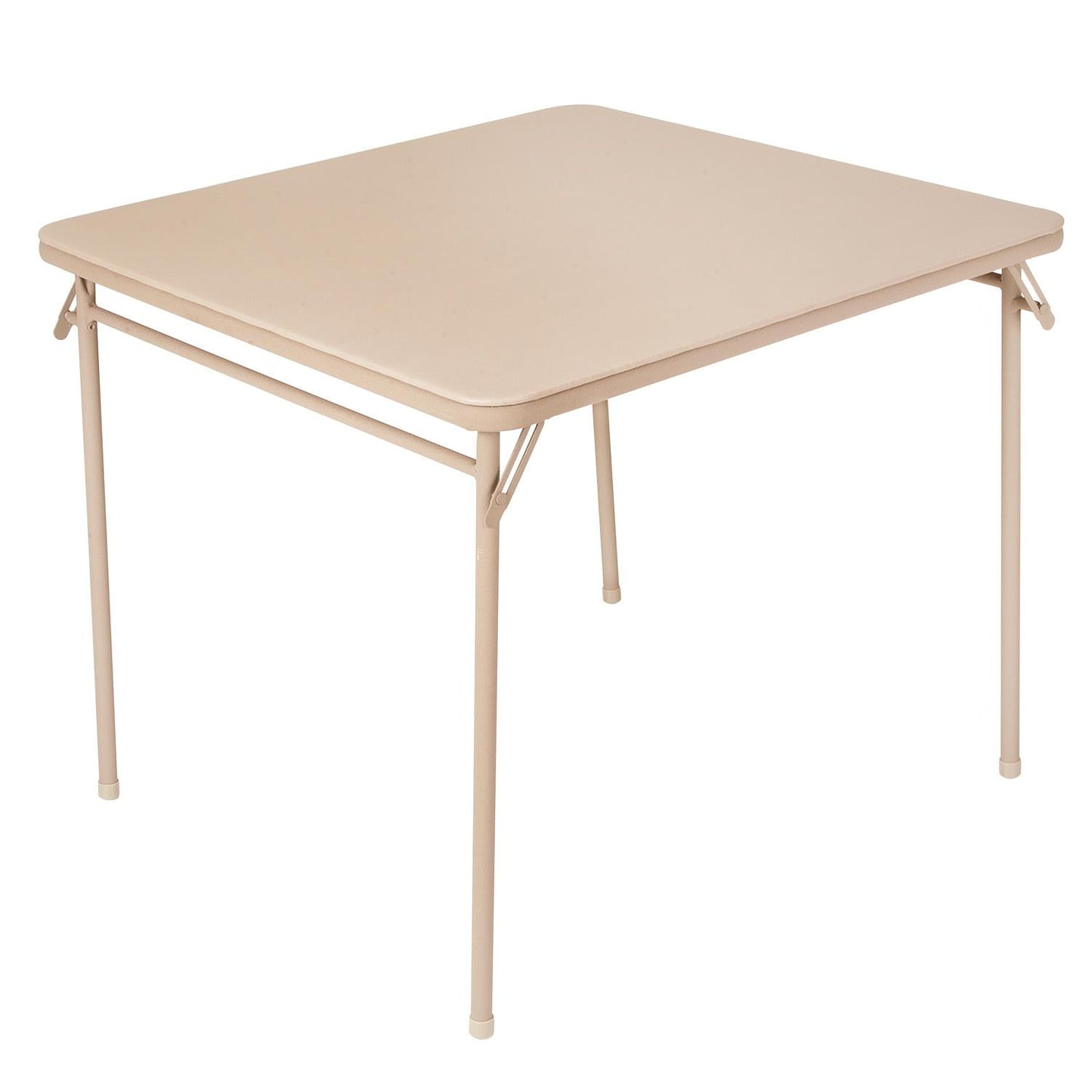 COSCO Mesa Plegable Cuadrada de Vinilo de 34", Lino Antiguo, FÃ¡cil de Limpiar, PortÃ¡til, Ideal para Cenar, Hacer Manualidades, Juegos y Tareas Todos los DÃ­as, Almacenamiento Compacto