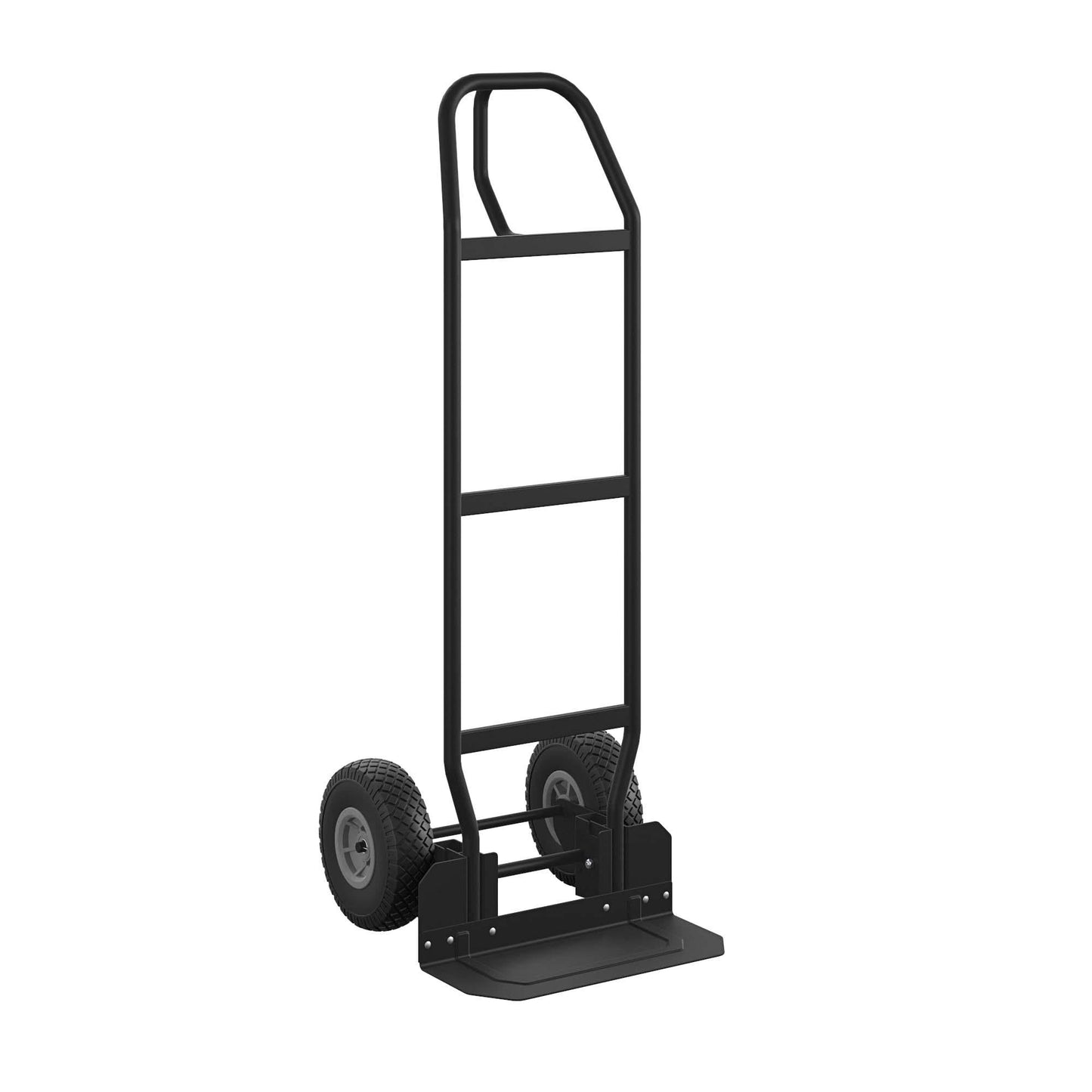 COSCO Load Assist Hand Truck, 800 lb Capacity with Durable Steel Frame, P-Handle Dolly, Flat-Free tires, Ideal for Heavy-Duty Moving Tasks, Black