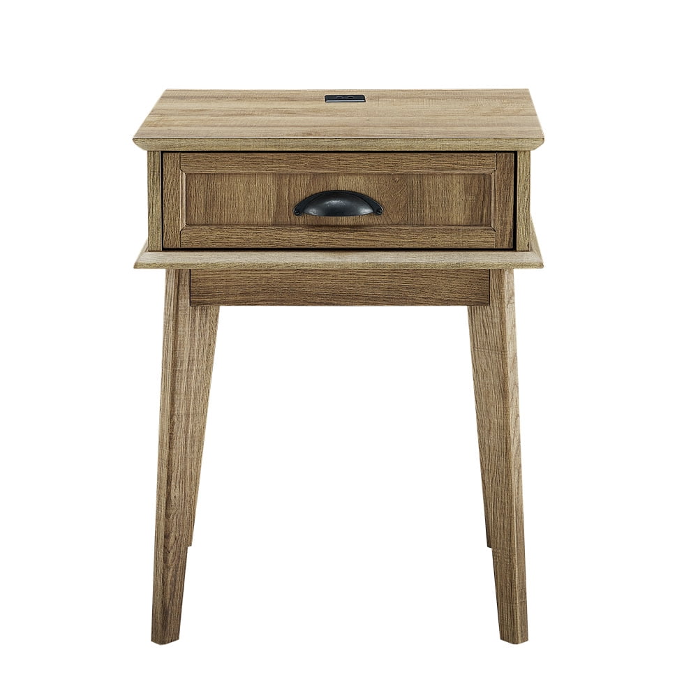 Caffoz End Side Table with Fully Extended Storage Drawerï¼ŒGolden Oak