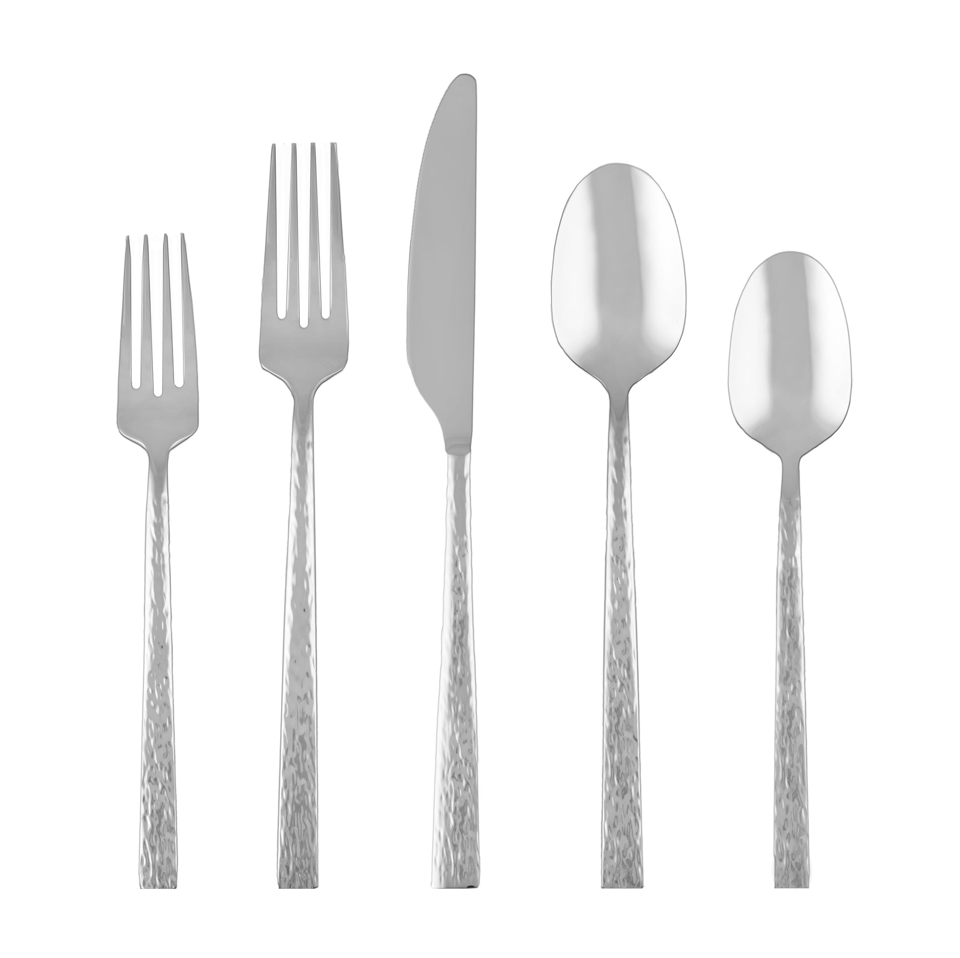 Cambridge Inspire Hammered 20-Piece Stainless Steel Flatware Set (Service for 4)