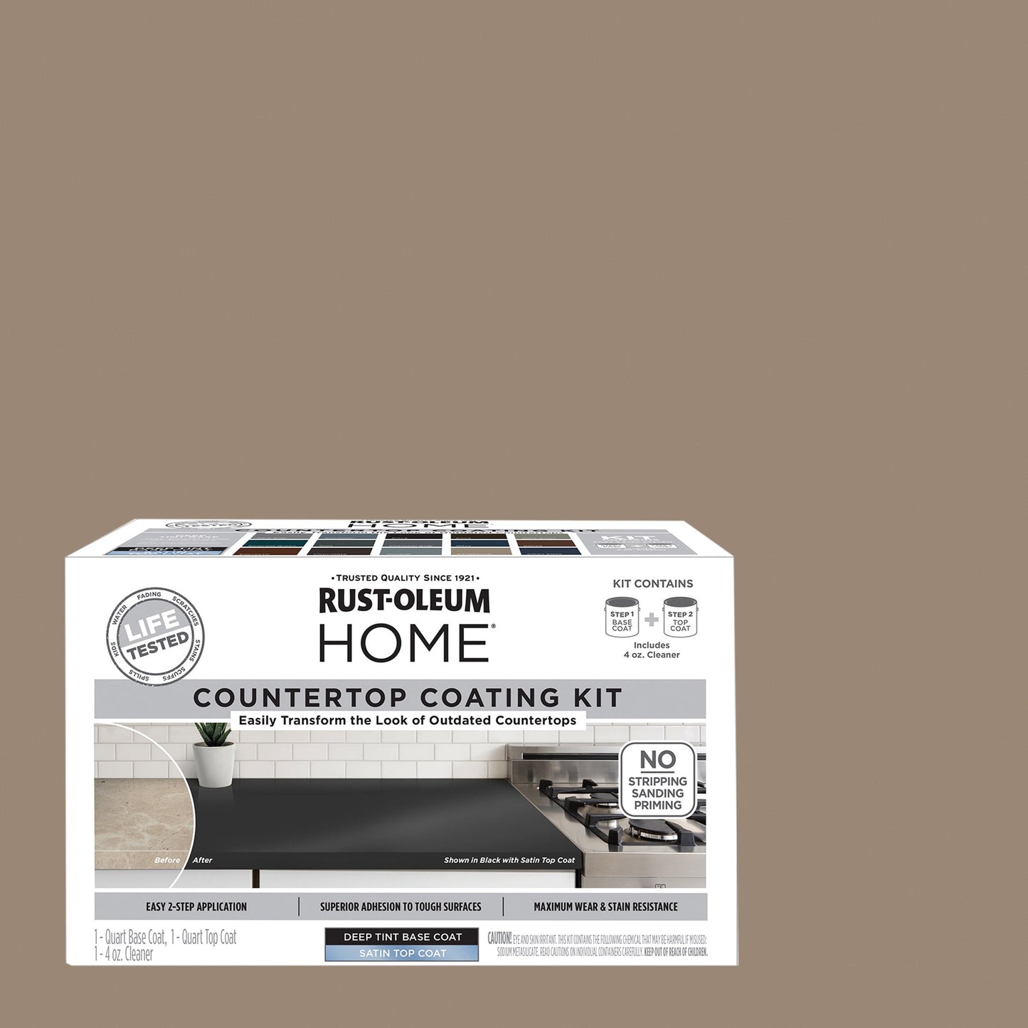 Cardamom, Rust-Oleum HOME Countertop Satin Coating Kit-38496302T, Quart