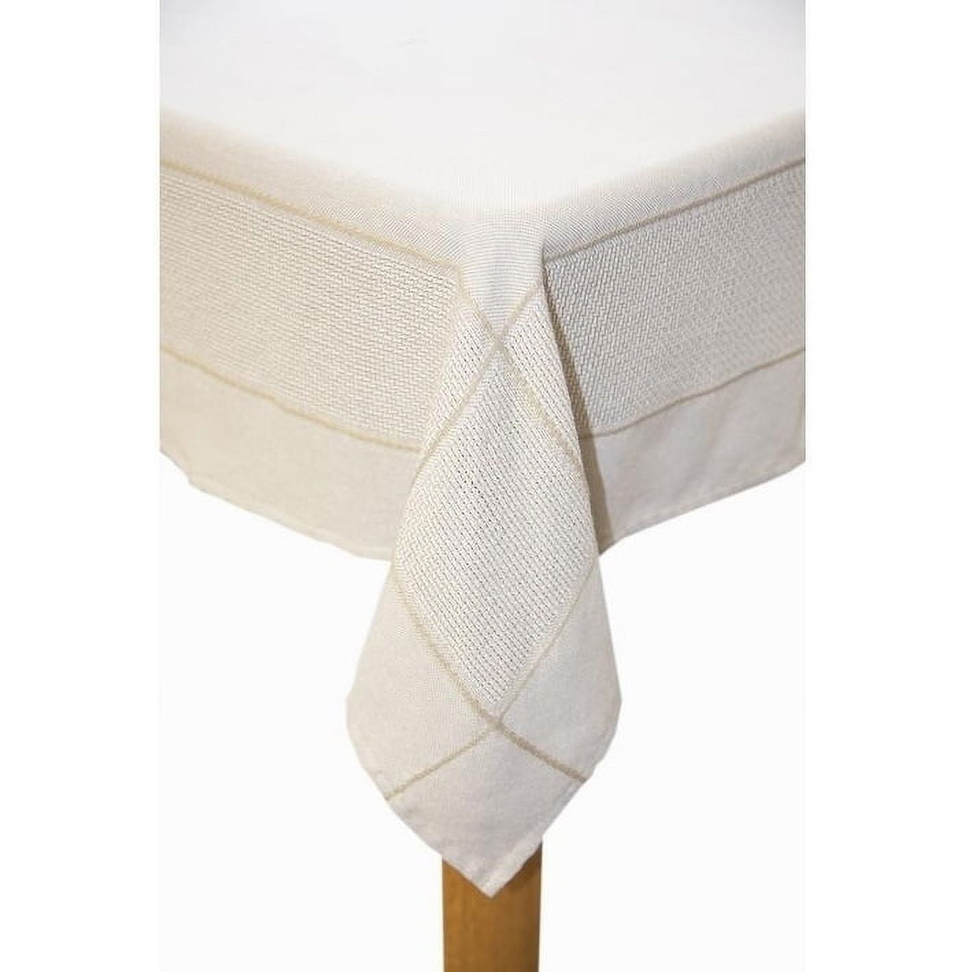 Carlisle 60x102 Cotton/Polyester Tablecloth, Silver
