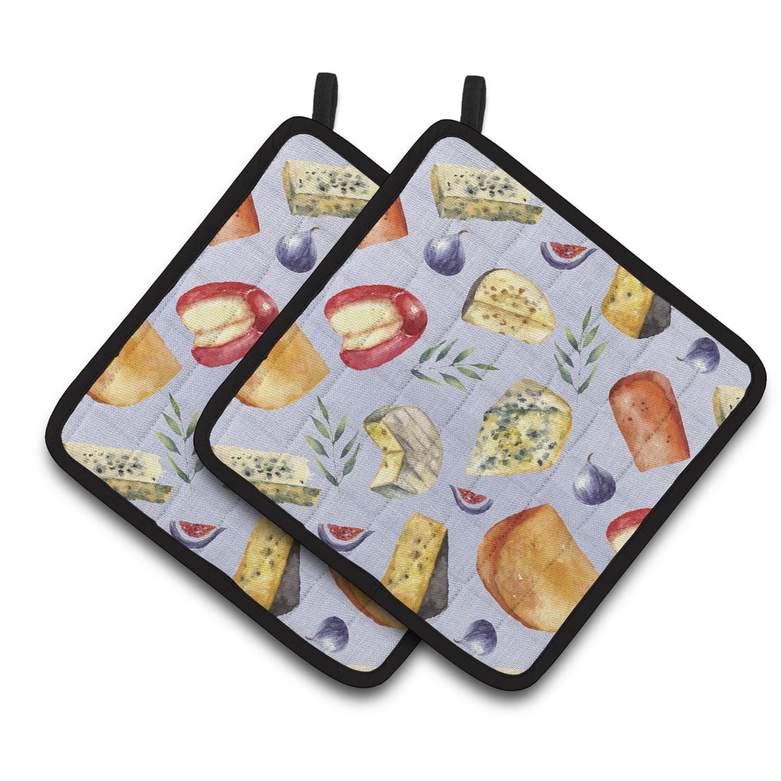 Assortment of Cheeses Pair of Pot Holders