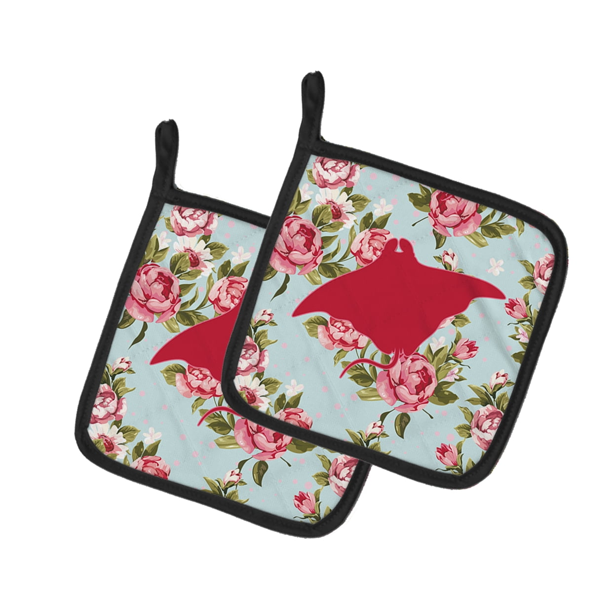 Caroline's Treasures BB1014-RS-BU-PTHD Par de Portavasos, 7.5HX7.5W, multicolor