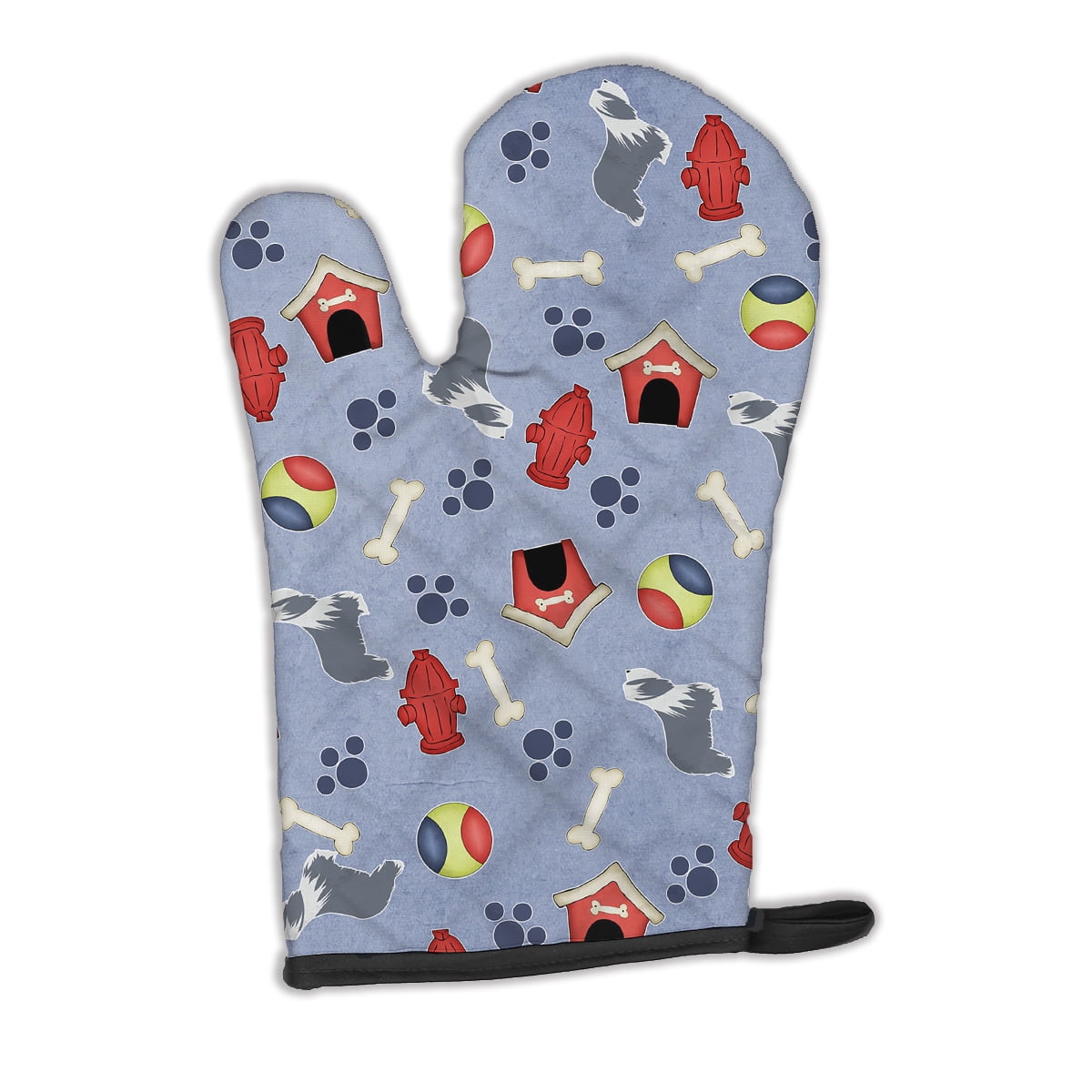 Caroline's Treasures Bearded Collie Dog House Collection Oven Mitt