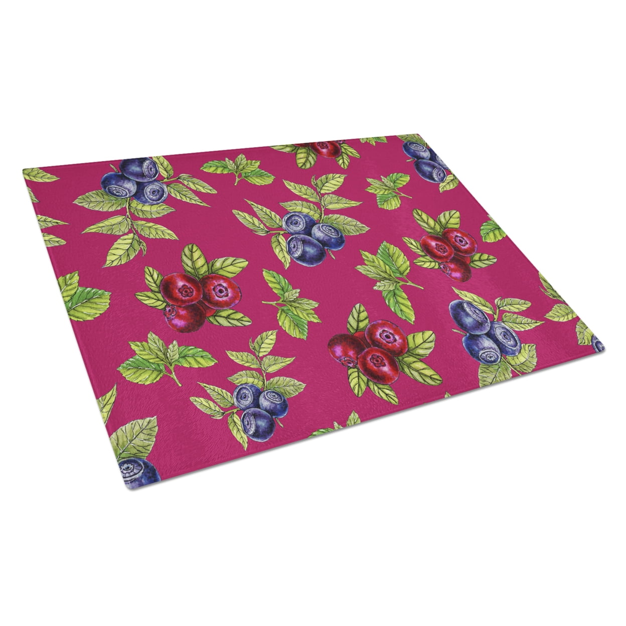 Caroline's Treasures Berries Glass Cutting Board Large