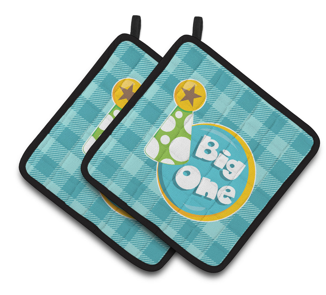 Caroline's Treasures Boy Big One Pair of Pot Holders