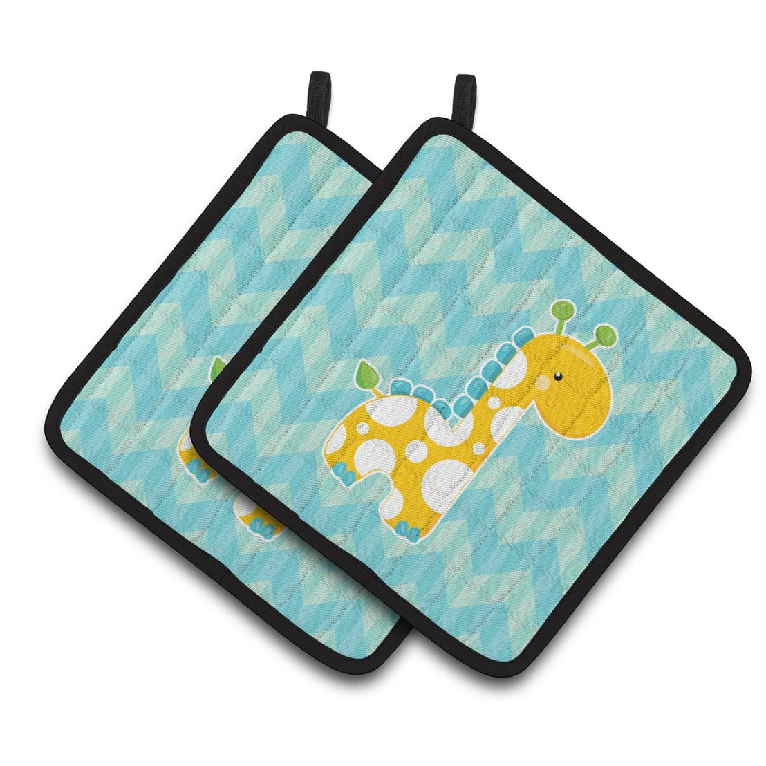 Caroline's Treasures Boy Giraffe Pair of Pot Holders