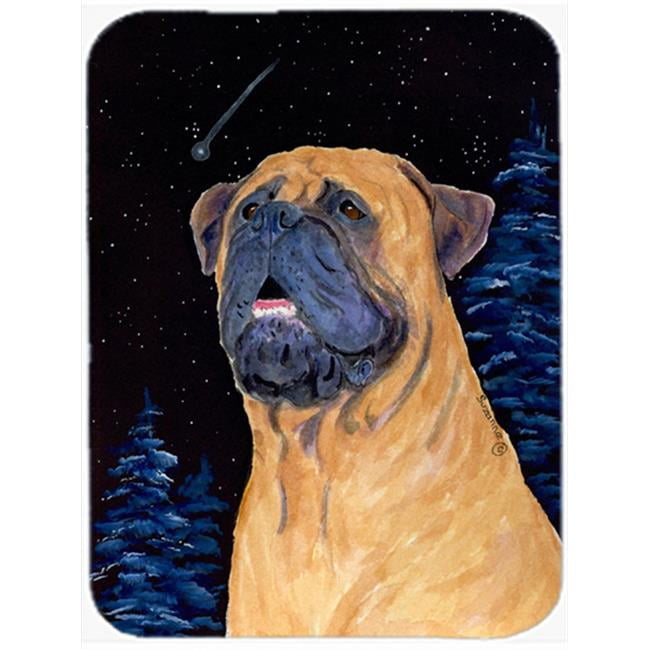 Caroline's Treasures Bullmastiff Glass Cutting Board Large