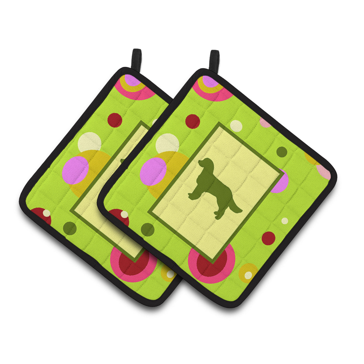 Caroline's Treasures CK1005PTHD Water Spaniel Pair of Pot Holders , 7.5HX7.5W, multicolor