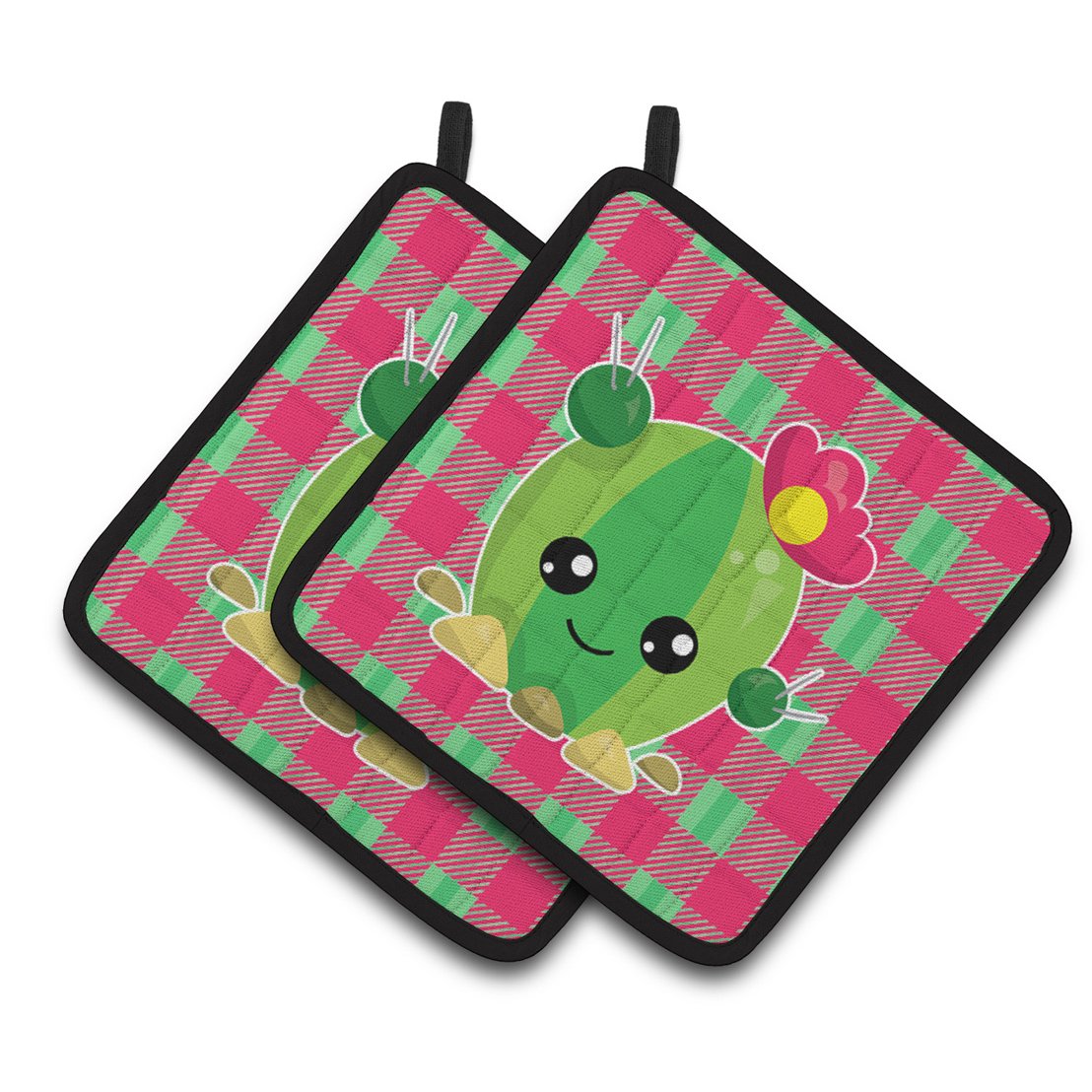 Caroline's Treasures Cactus Peace Out Pair of Pot Holders