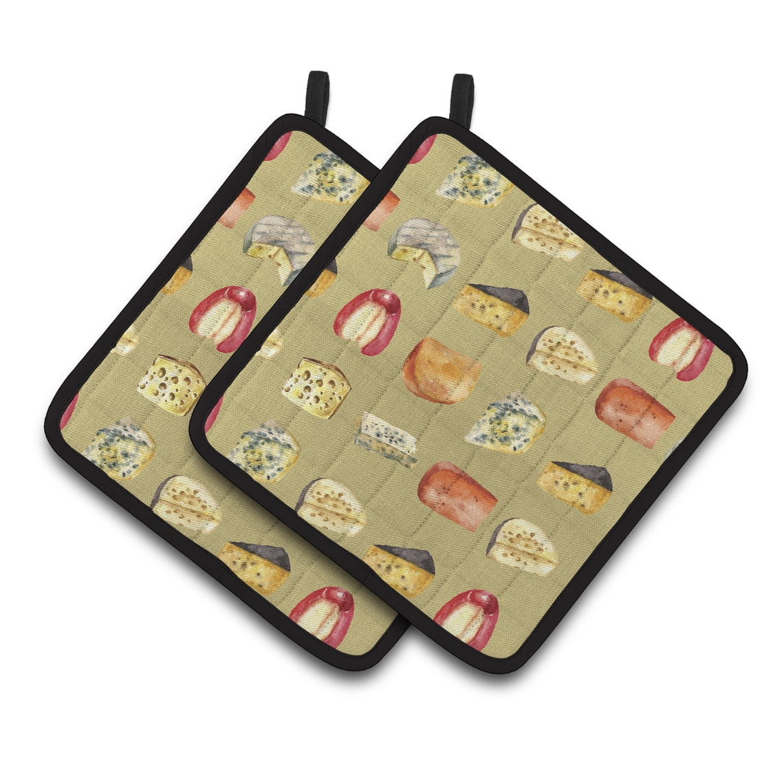 Cheeses Pair of Pot Holders