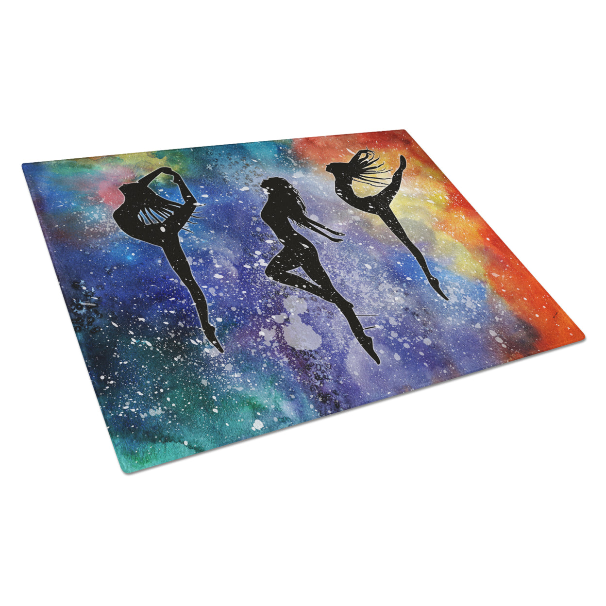 Caroline's Treasures Dancers Glass Cutting Board Large