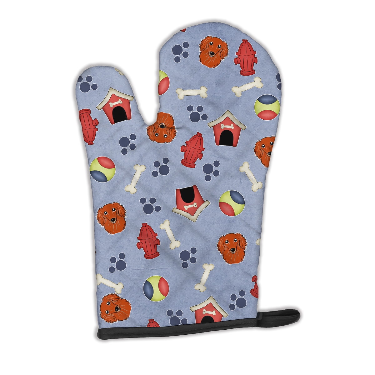 Caroline's Treasures Dog House Collection Longhair Red Dachshund Oven Mitt