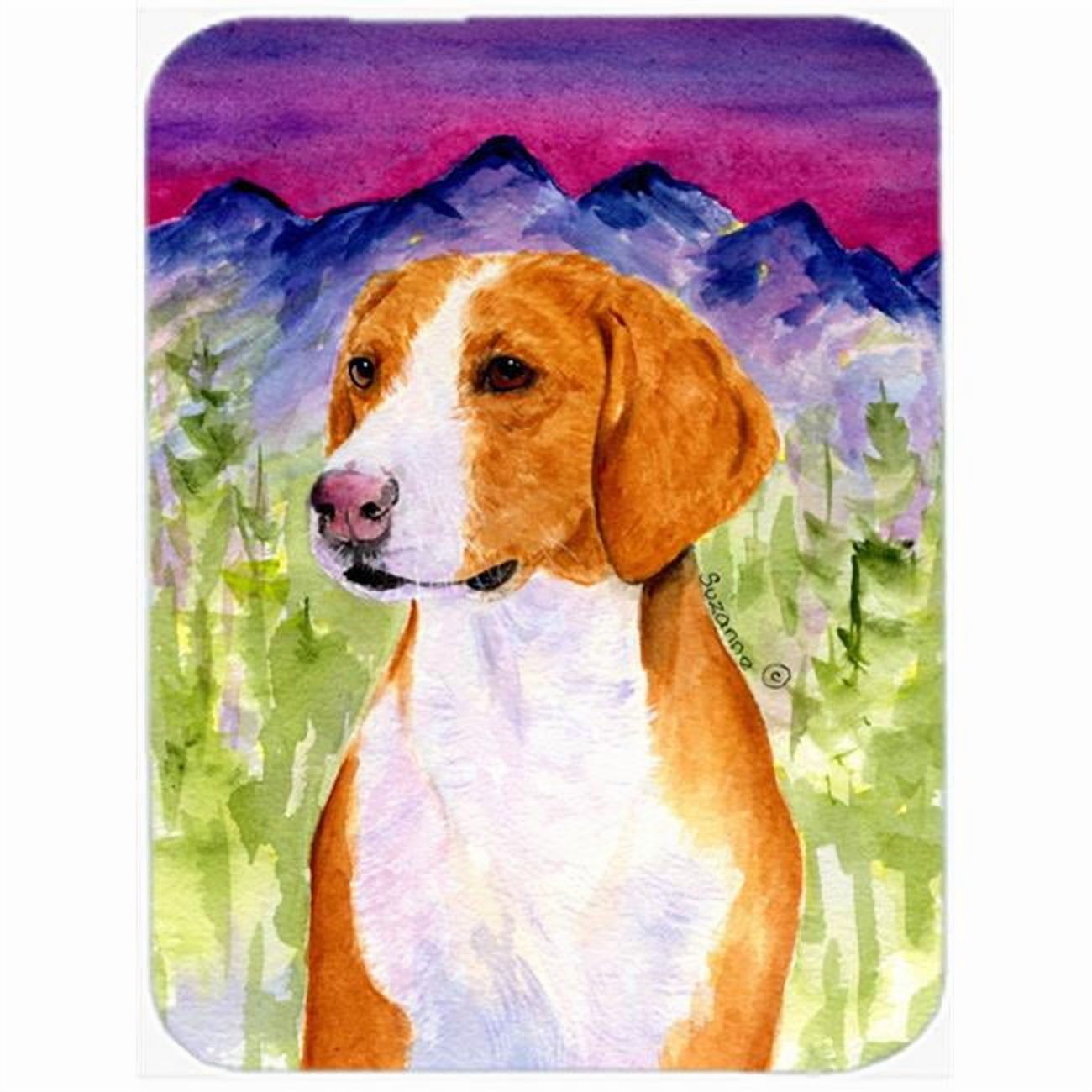 Caroline's Treasures Drever Glass Cutting Board Large