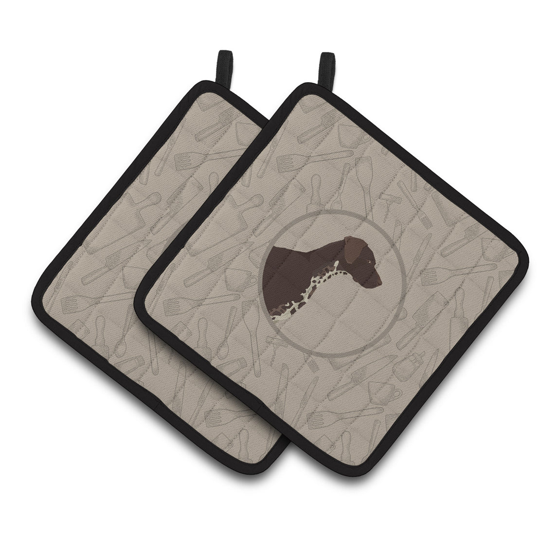 Caroline's Treasures German Shorthaired Pointer In the Kitchen Pair of Pot Holders