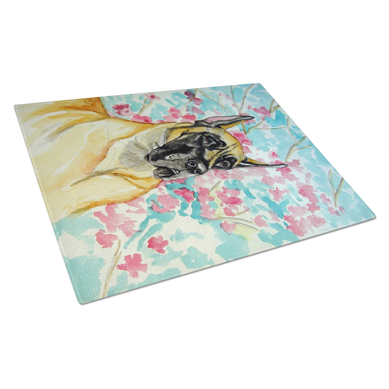 Caroline's Treasures Great Dane Glass Cutting Board Large