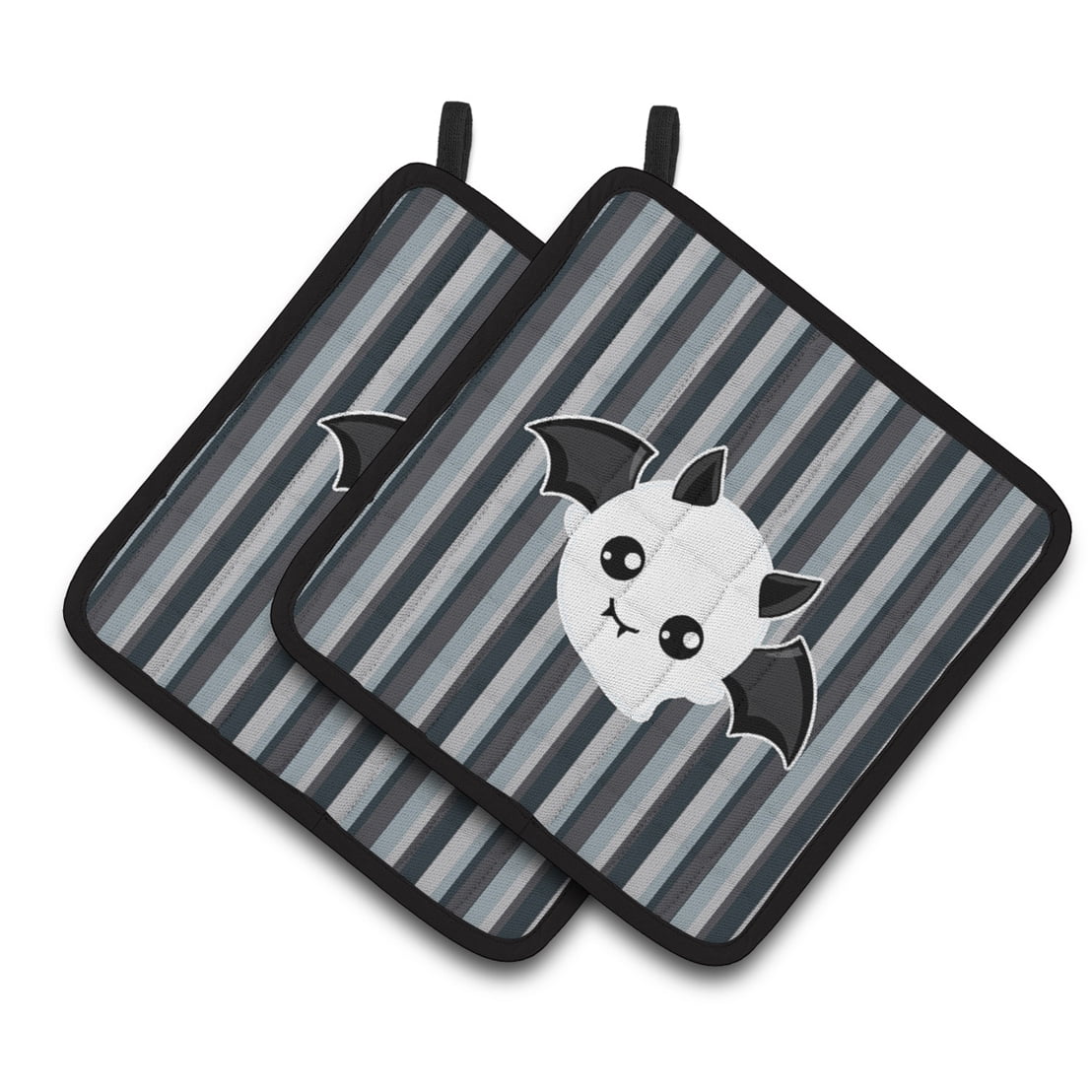 Halloween Ghost Bat Pair of Pot Holders