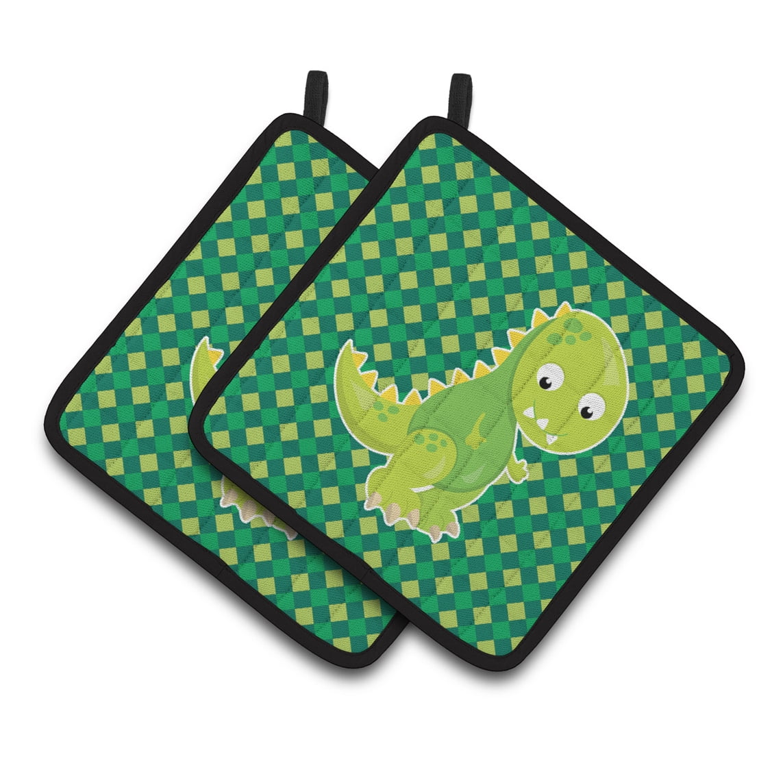 Caroline's Treasures Iguanodon Dinosaur Pair of Pot Holders