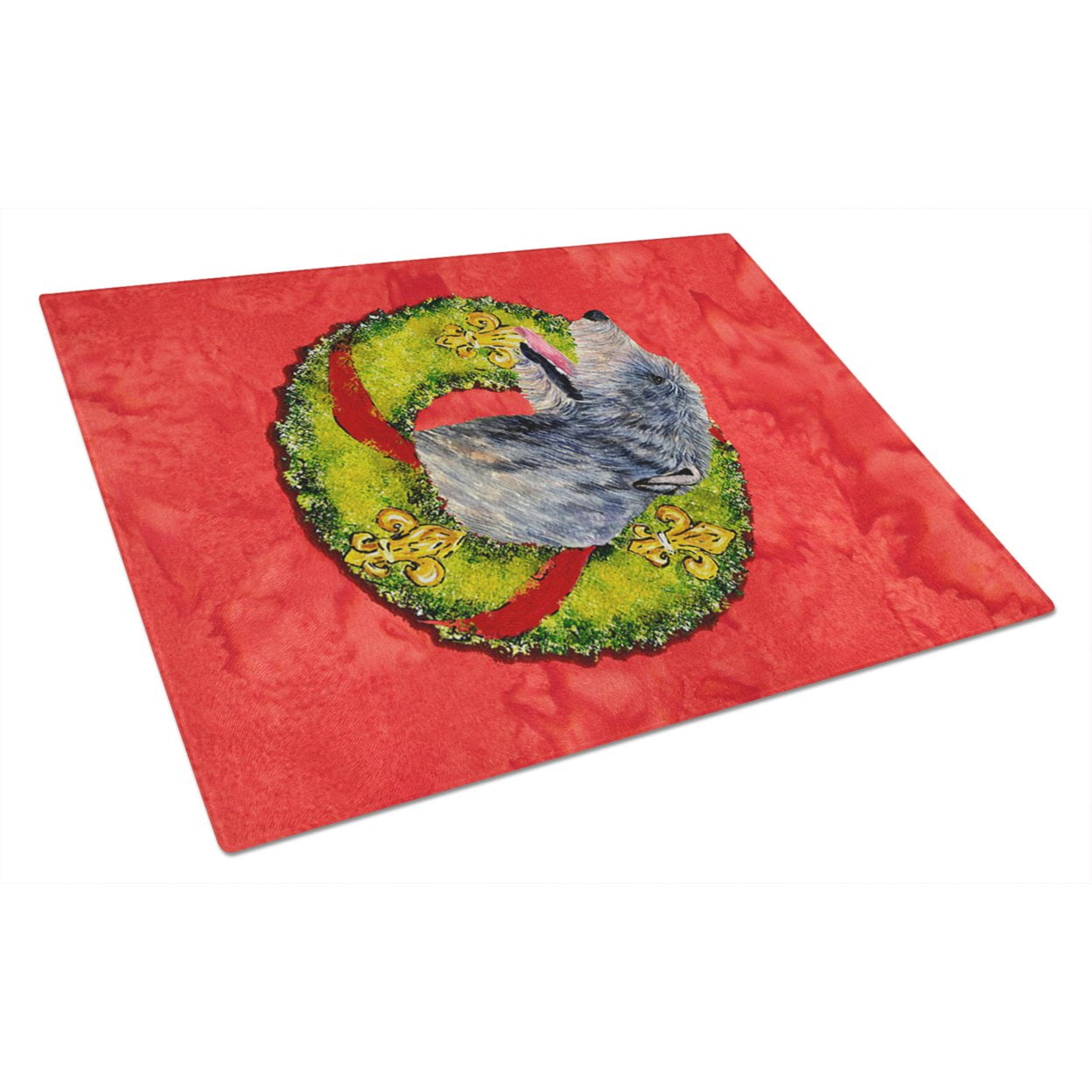 Caroline's Treasures Irish Wolfhound Glass Cutting Board Large