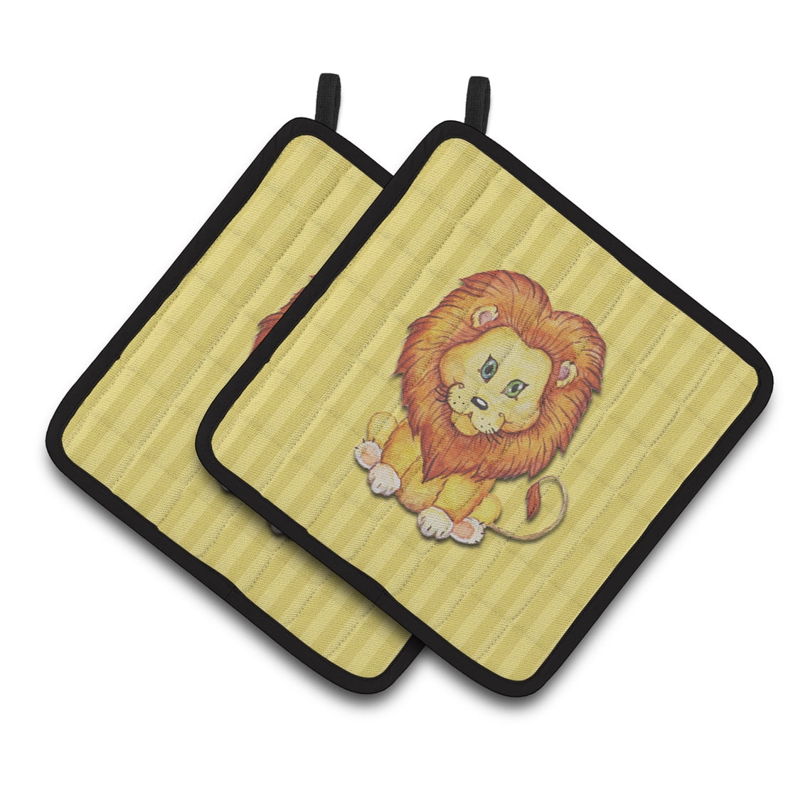 Caroline's Treasures Lion Pair of Pot Holders