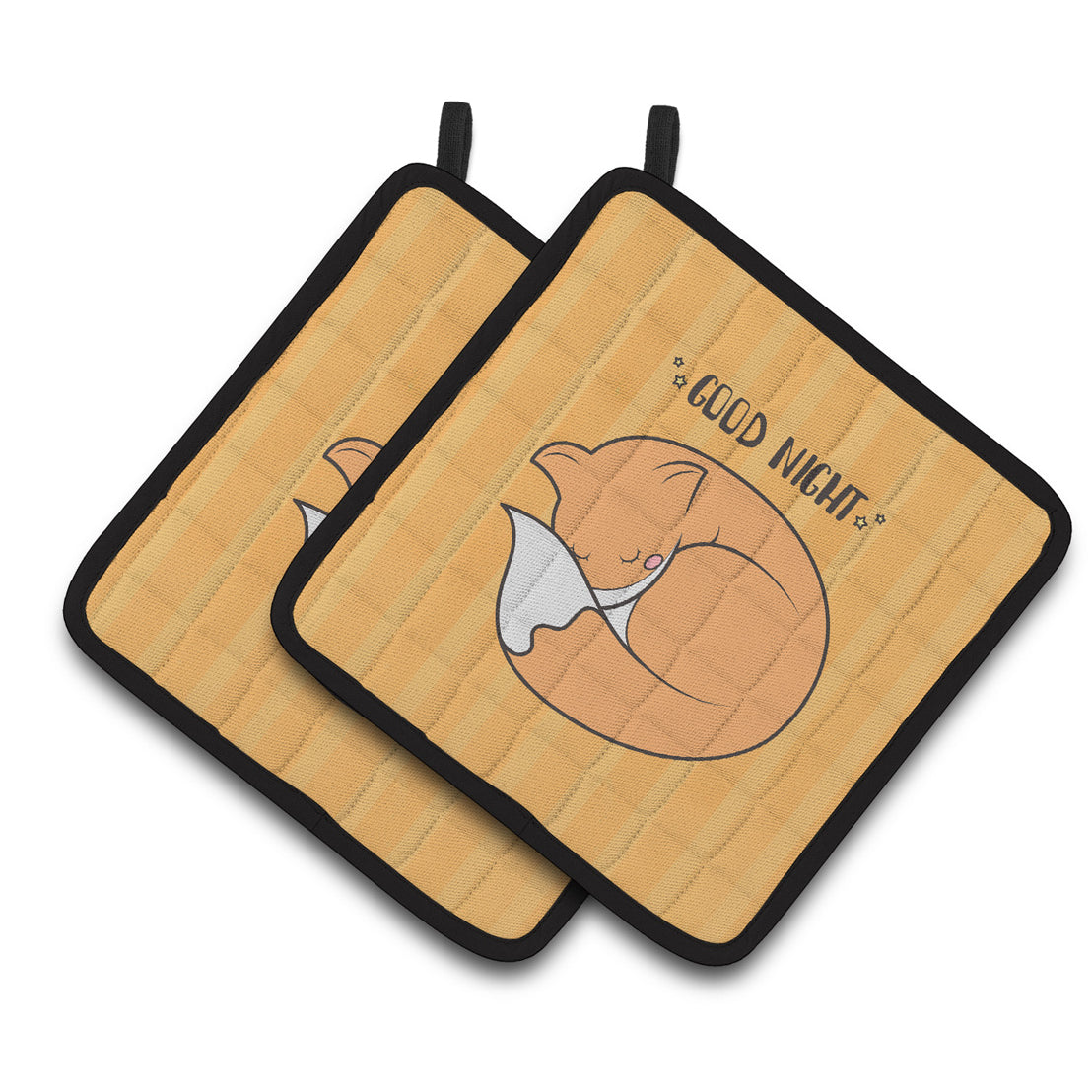 Caroline's Treasures Nursery Good Night Fox Pair of Pot Holders