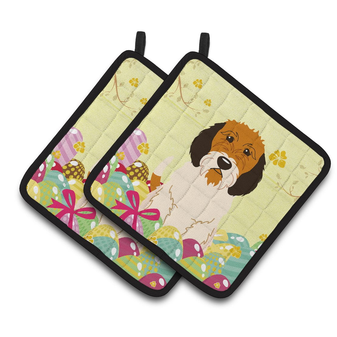 Caroline's Treasures Petit Basset Griffon Veenden Pair of Pot Holders
