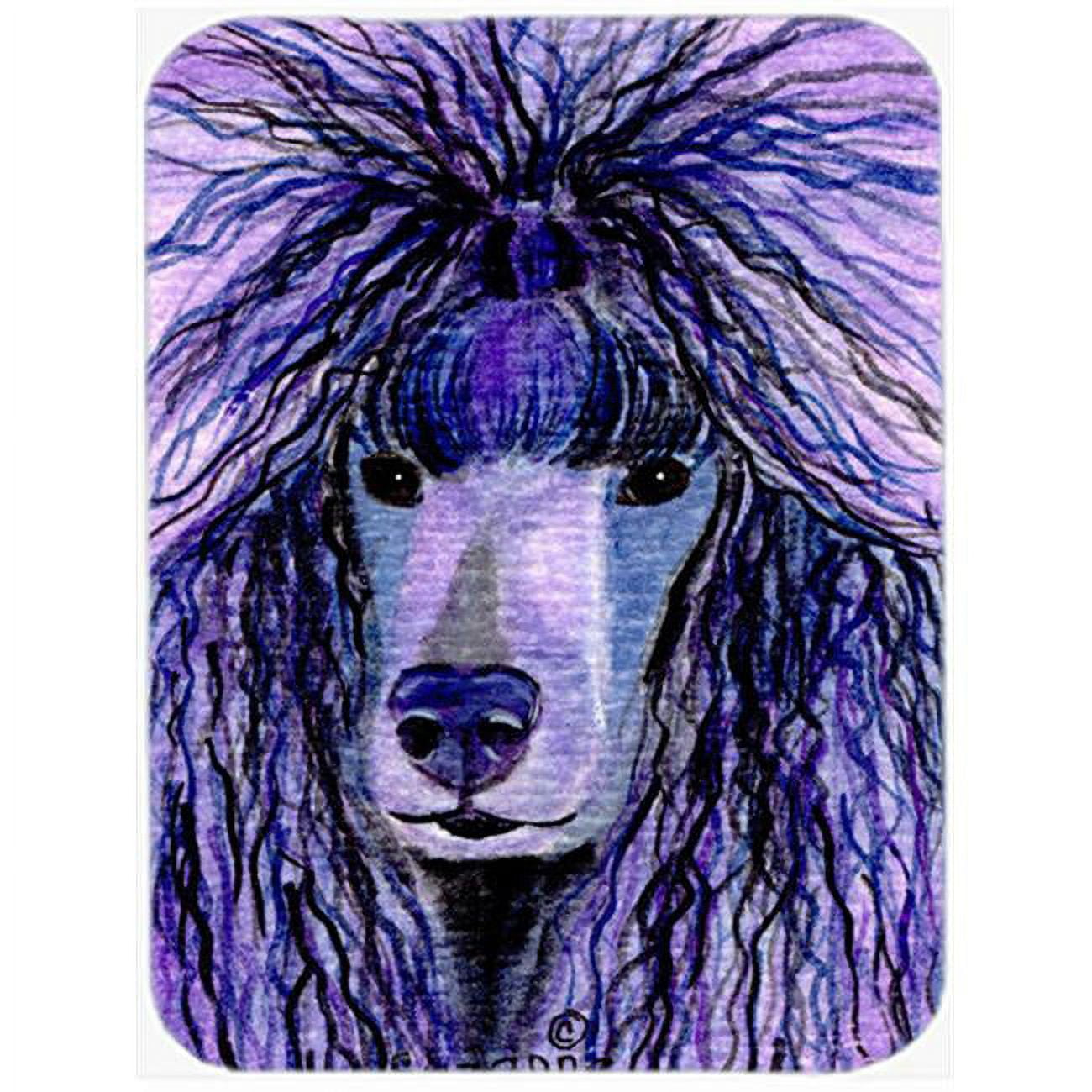 Caroline's Treasures Poodle Glass Cutting Board Large