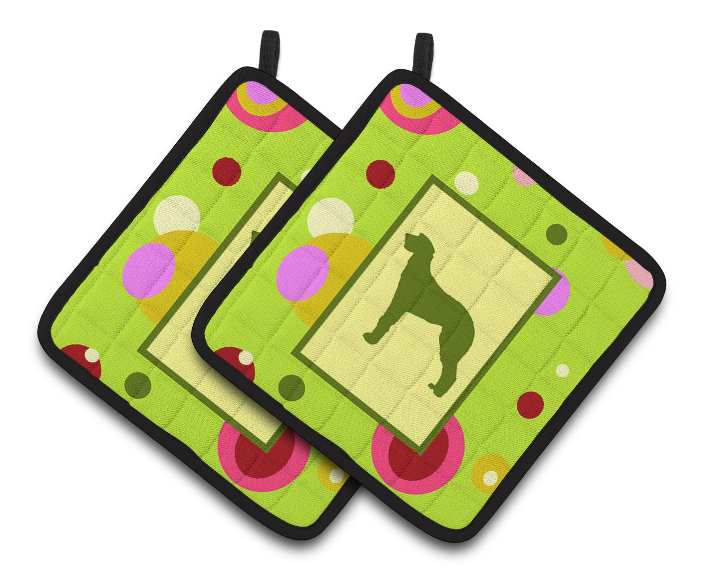 Caroline's Treasures Scottish Deerhound Pair of Pot Holders