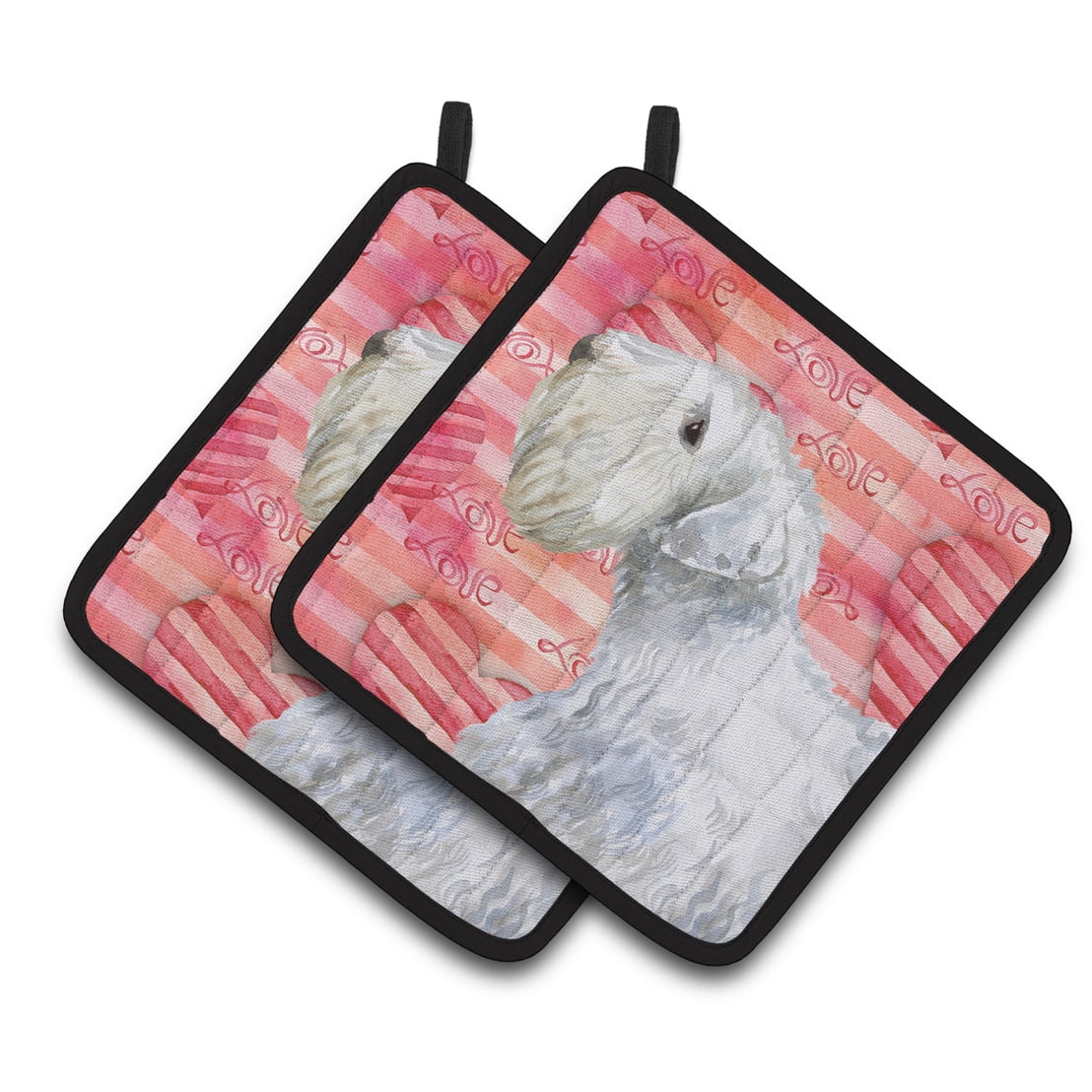 Caroline's Treasures Sealyham Terrier Love Pair of Pot Holders