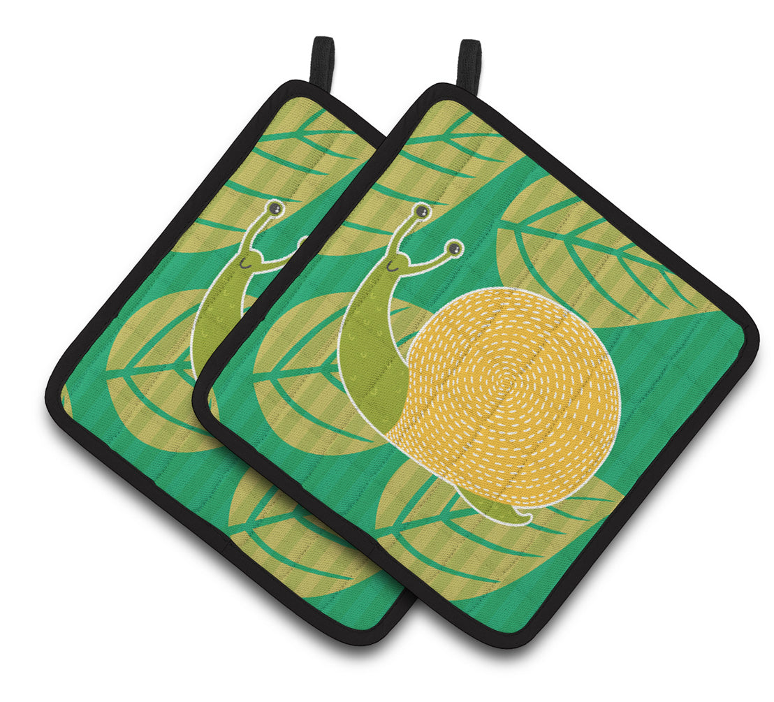 Snail Pair of Pot Holders
