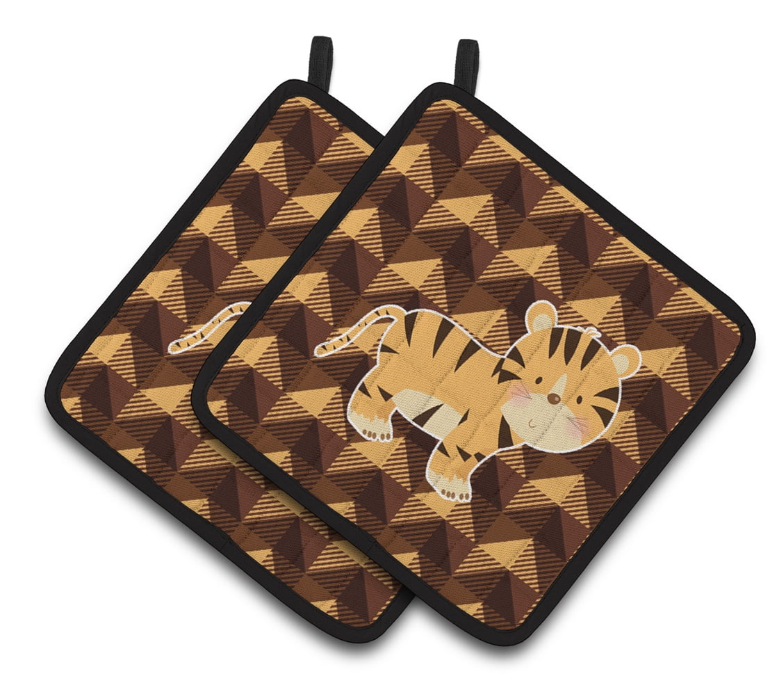 Tiger Pair of Pot Holders