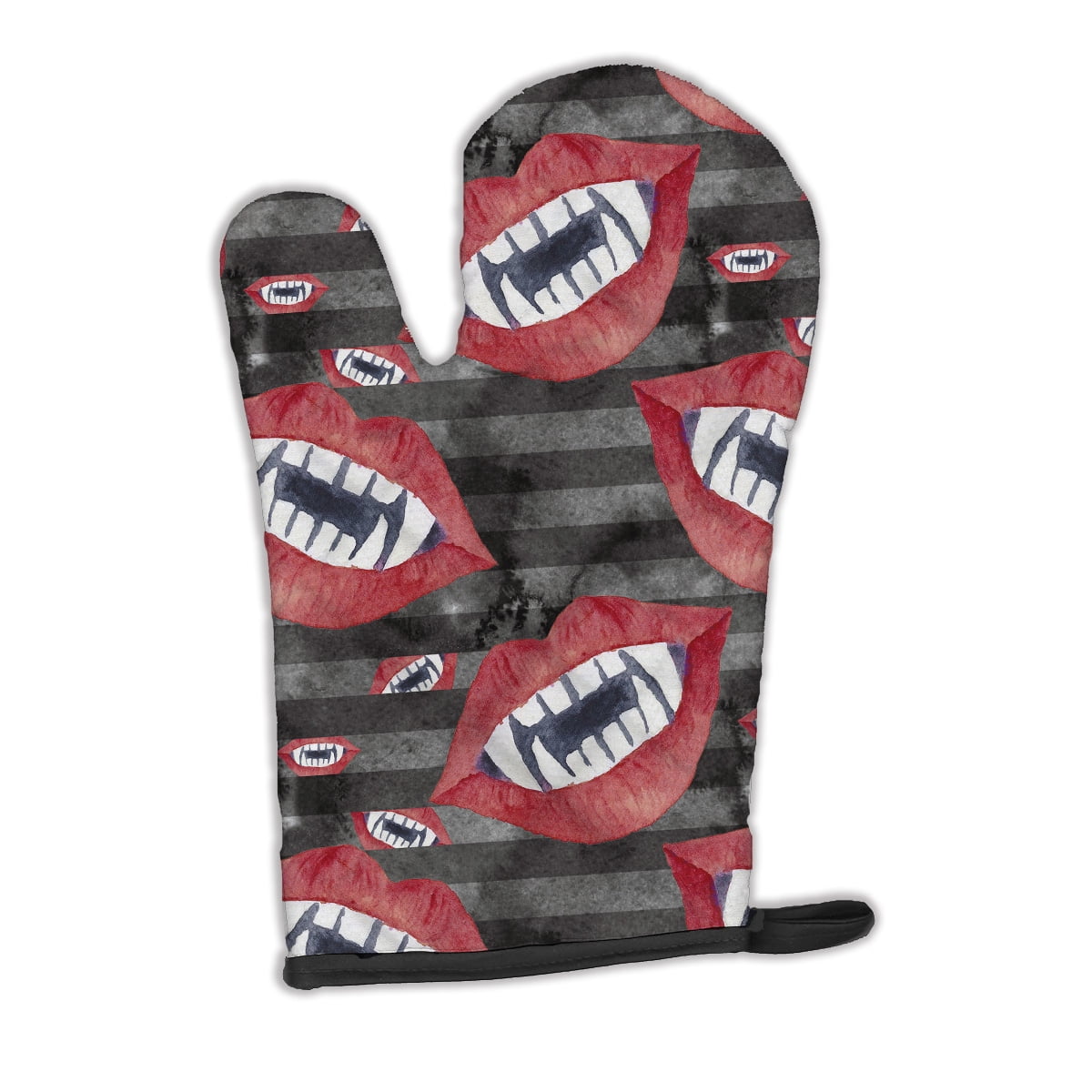 Watecolor Halloween Vampire Teeth Oven Mitt
