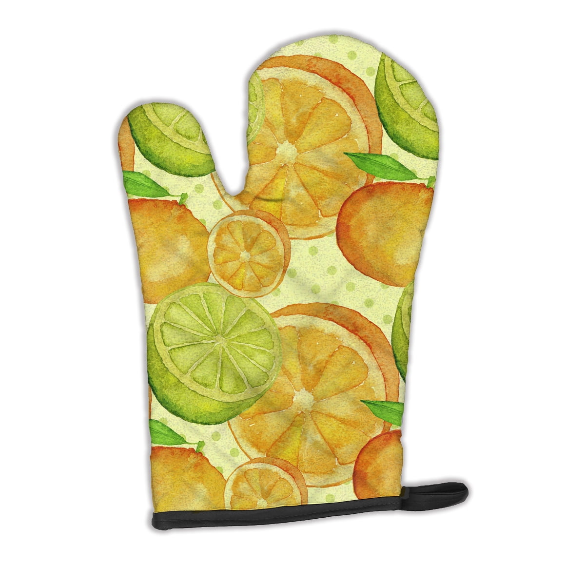 Watercolor Limes and Oranges Citrus Oven Mitt
