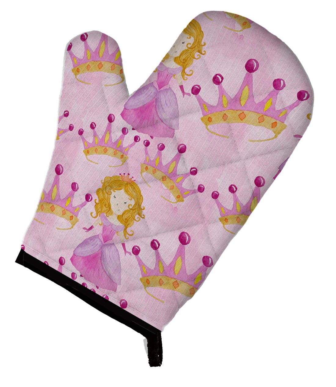 Watercolor Princess and Crown Oven Mitt