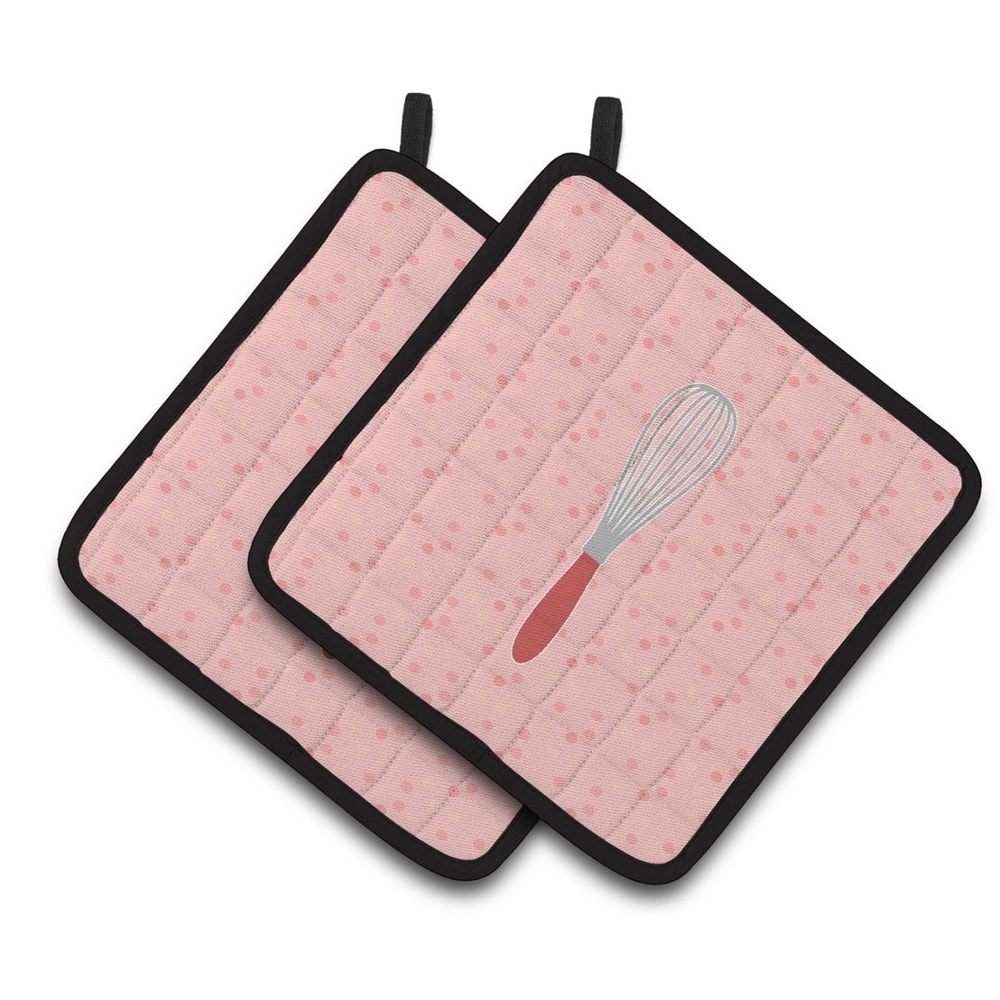 Caroline's Treasures Wisk Pink Pair of Pot Holders