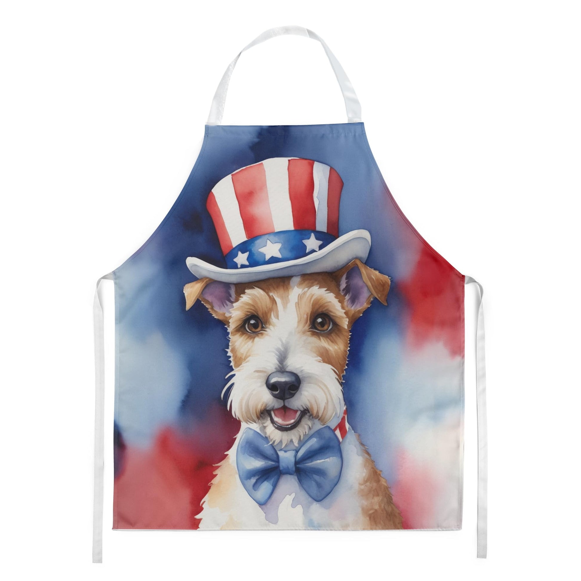 Carolines Treasures DAC5687APRON 30 x 27 in. Chow Chow Patriotic American Apron