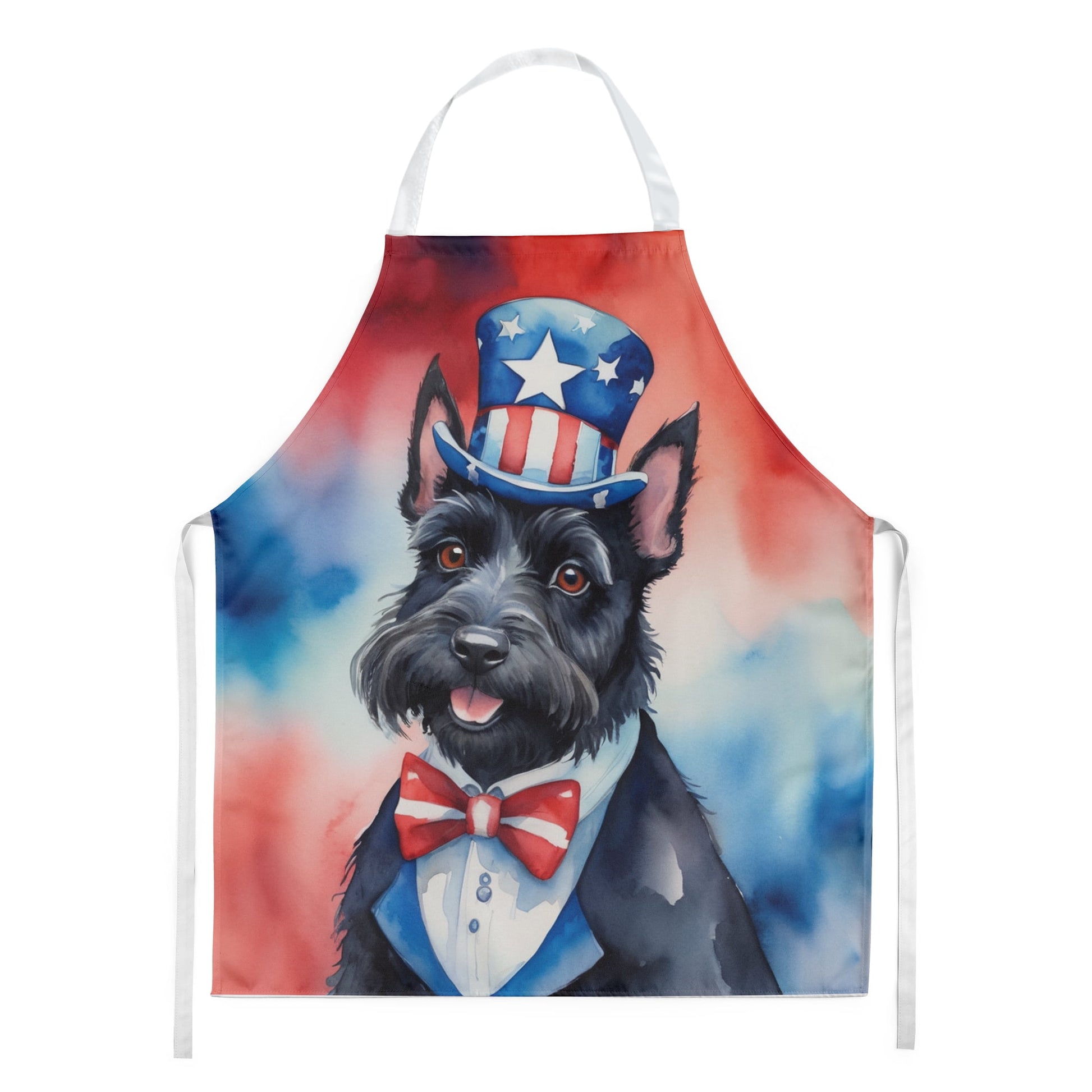 Carolines Treasures DAC5799APRON 30 x 27 in. Scottish Terrier Patriotic American Apron