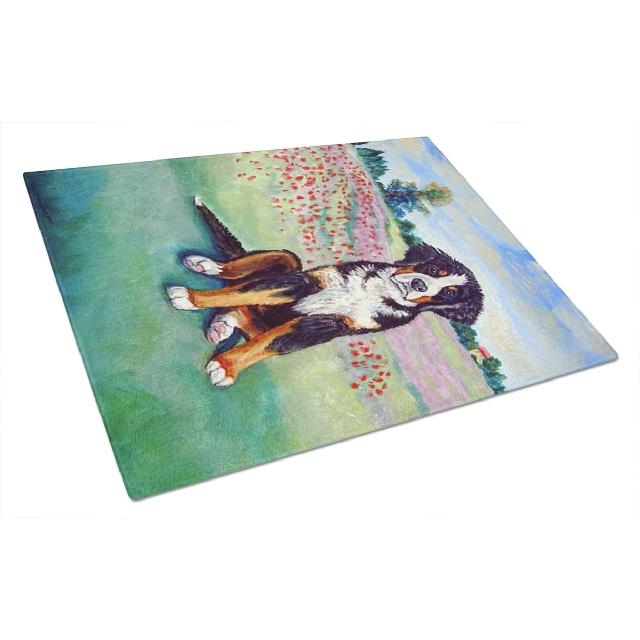 Carolines Treasures 7011LCB Bernese Mountain Dog Glass Cutting Board Large, 12H x 16W, multicolor