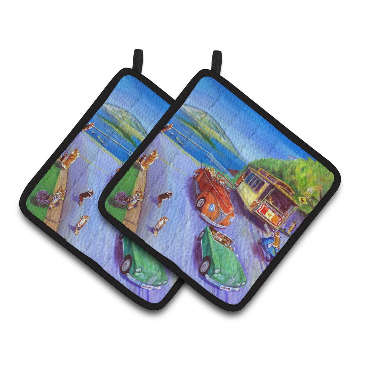 Corgi Hyde Park Pair of Pot Holders