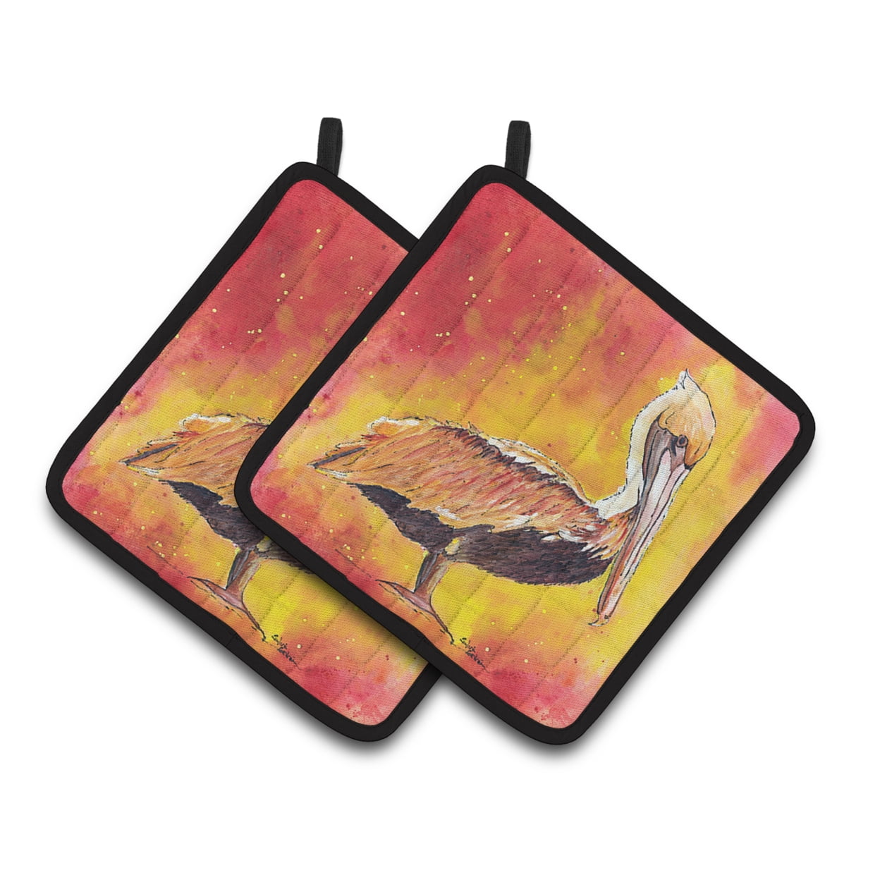 Carolines Treasures 8344PTHD Pelican Pair of Pot Holders , 7.5HX7.5W, multicolor